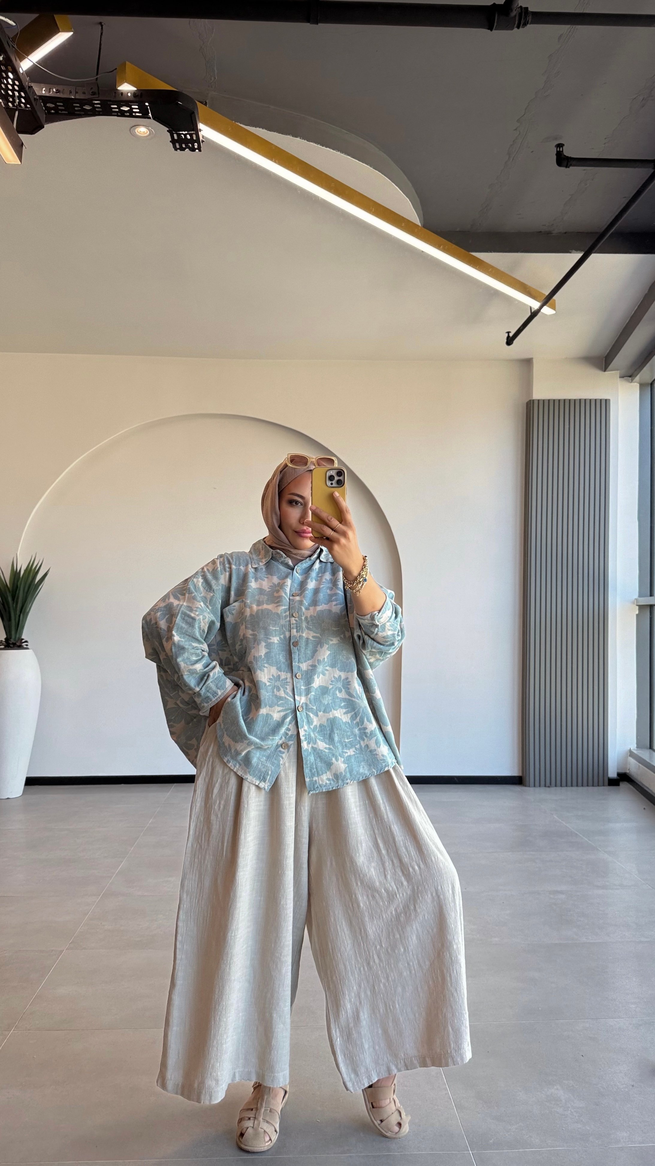 KETEN PAMUK ETEK PANTALON