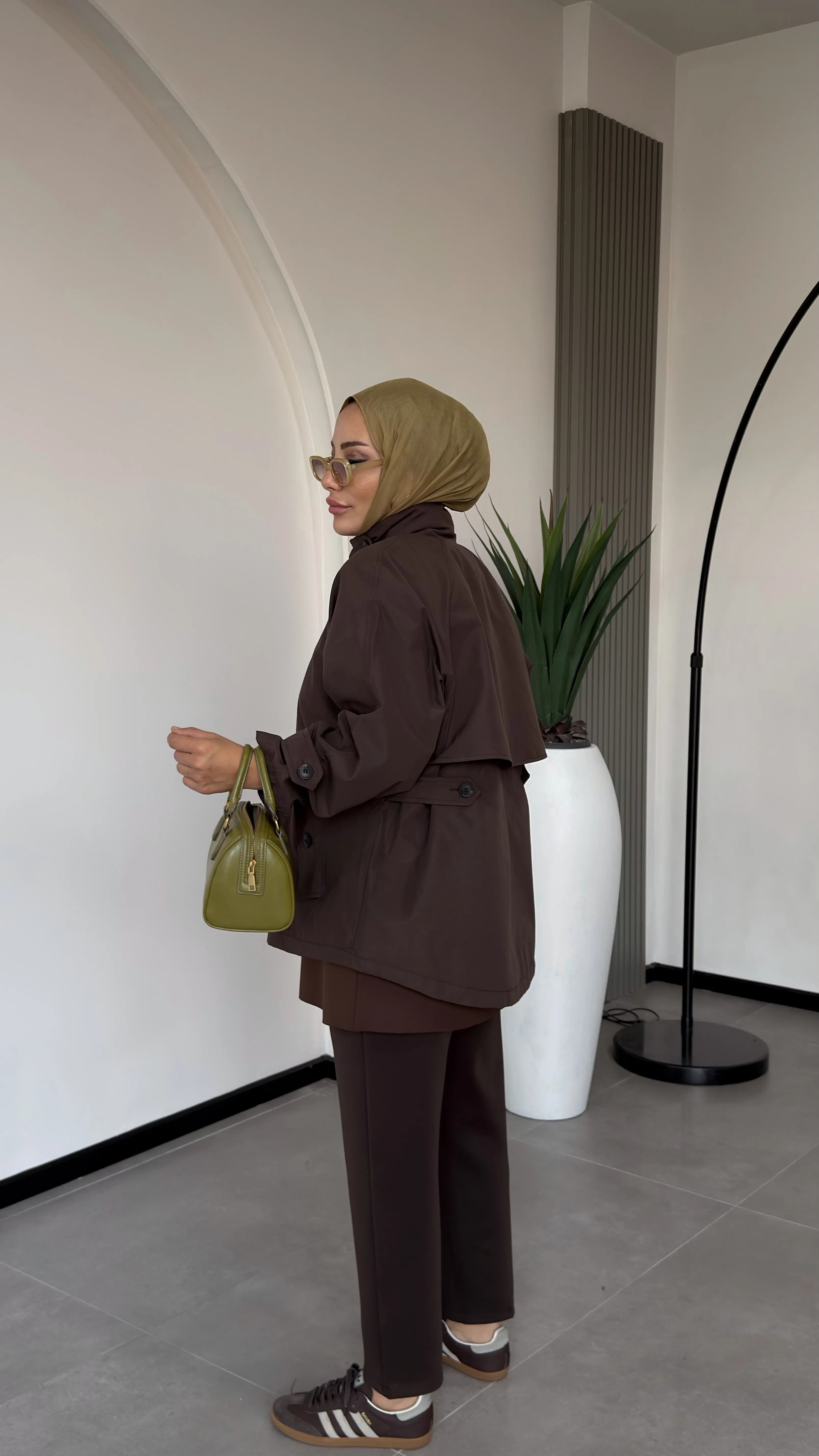 VESNA TRENÇ-CEKET - Kahve