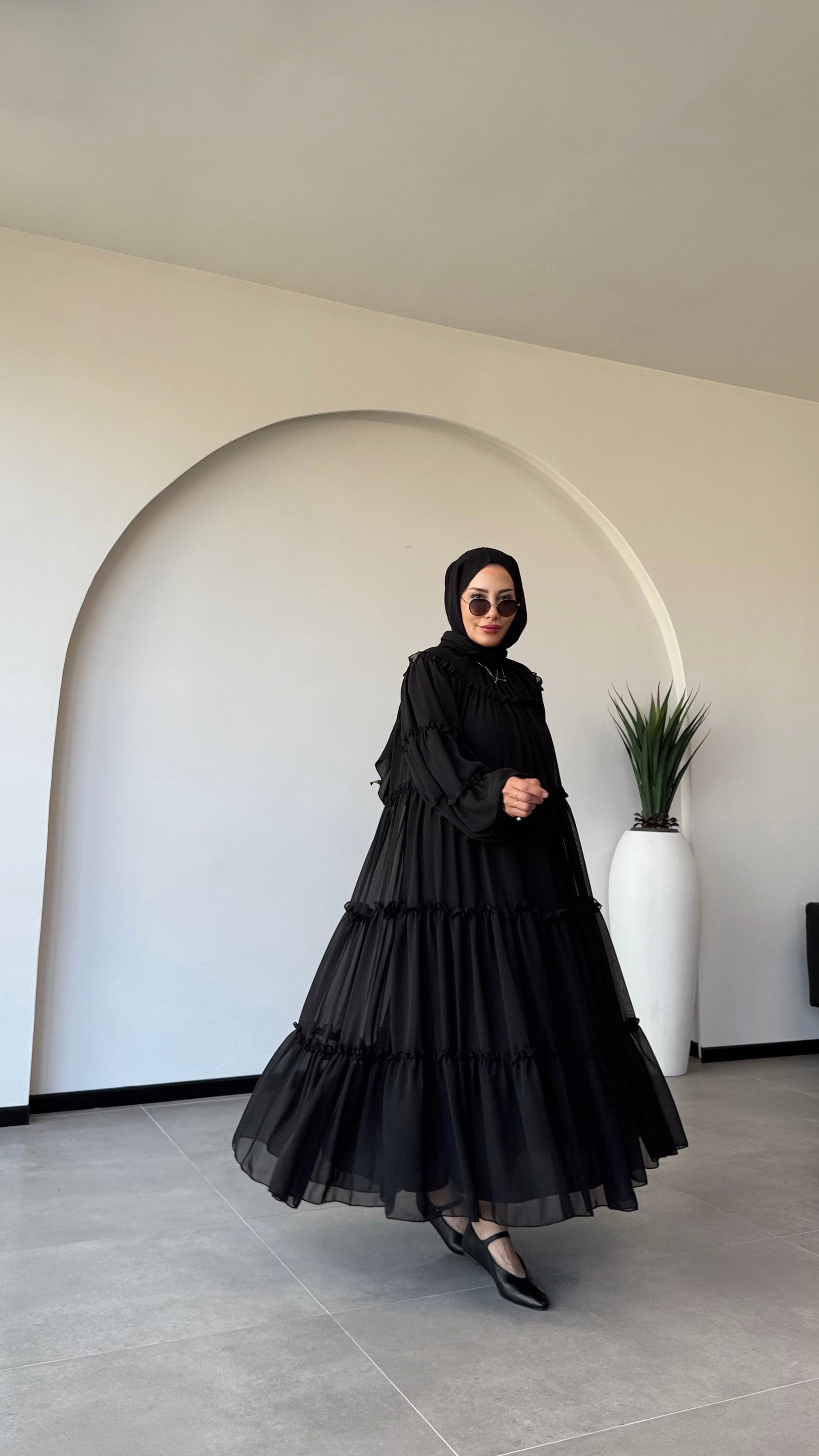 AFRA ELBİSE - Siyah