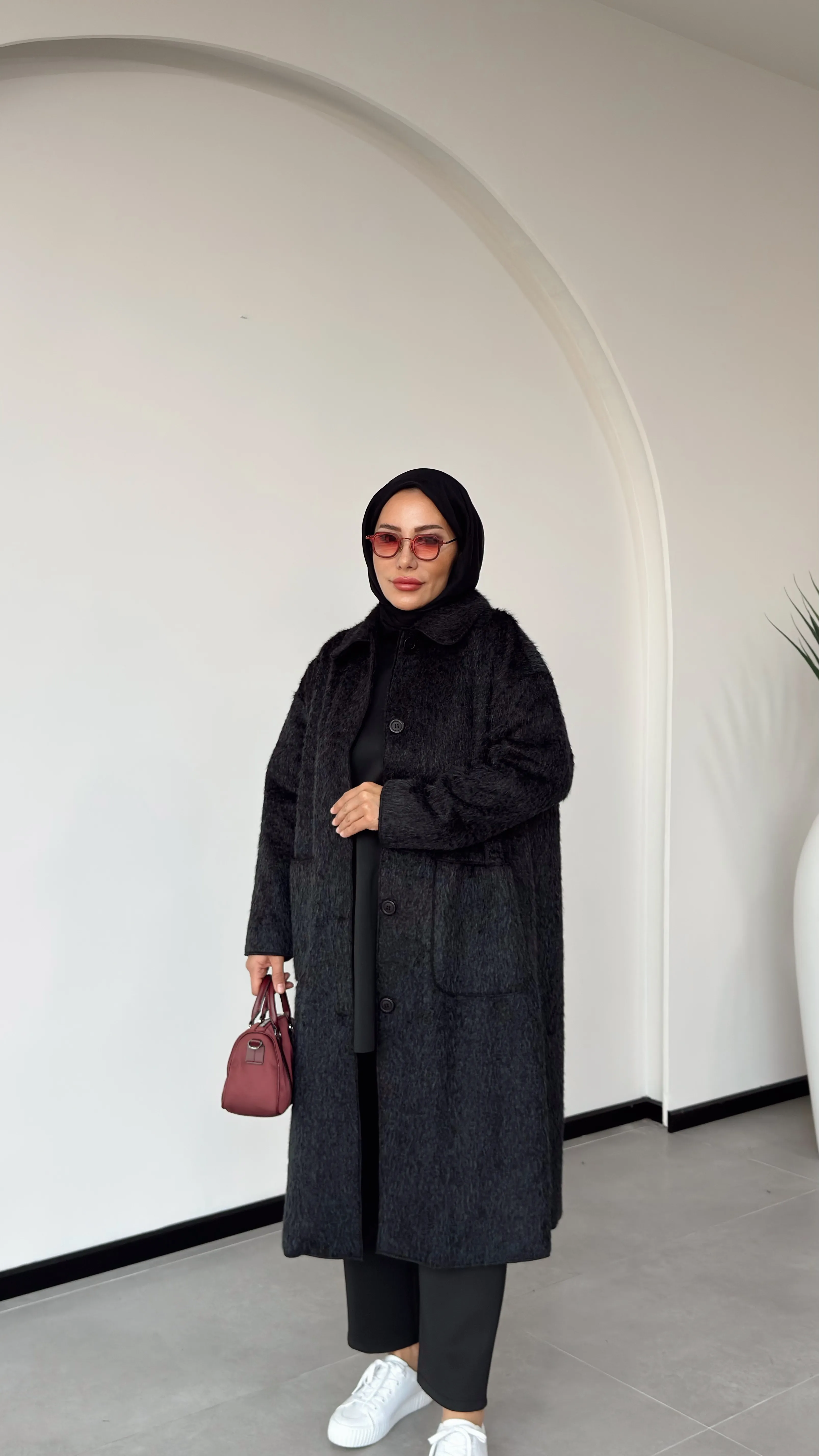 PELUŞ -KÜRK UZUN KABAN