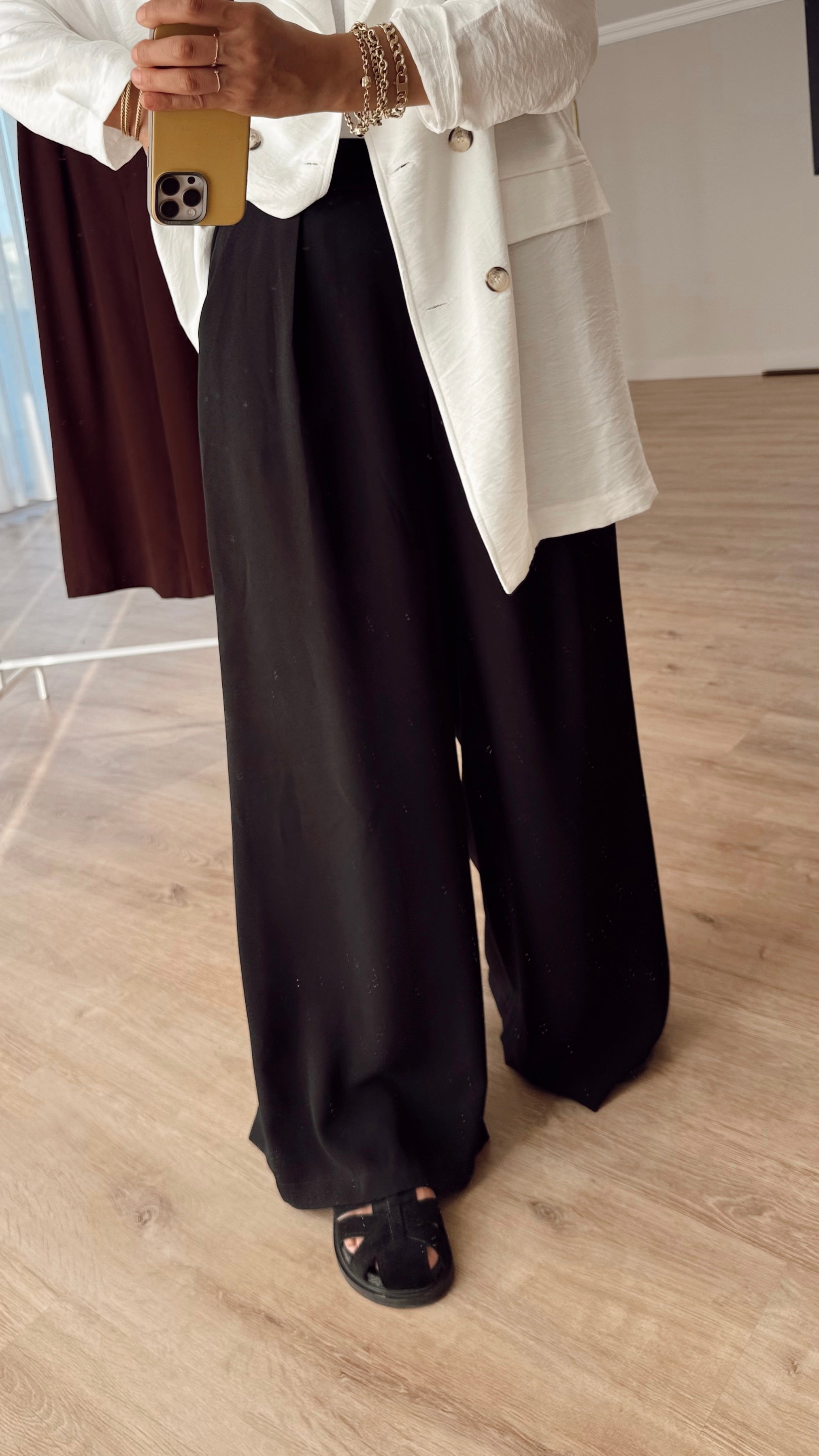 KREP PALAZZO PANTALON
