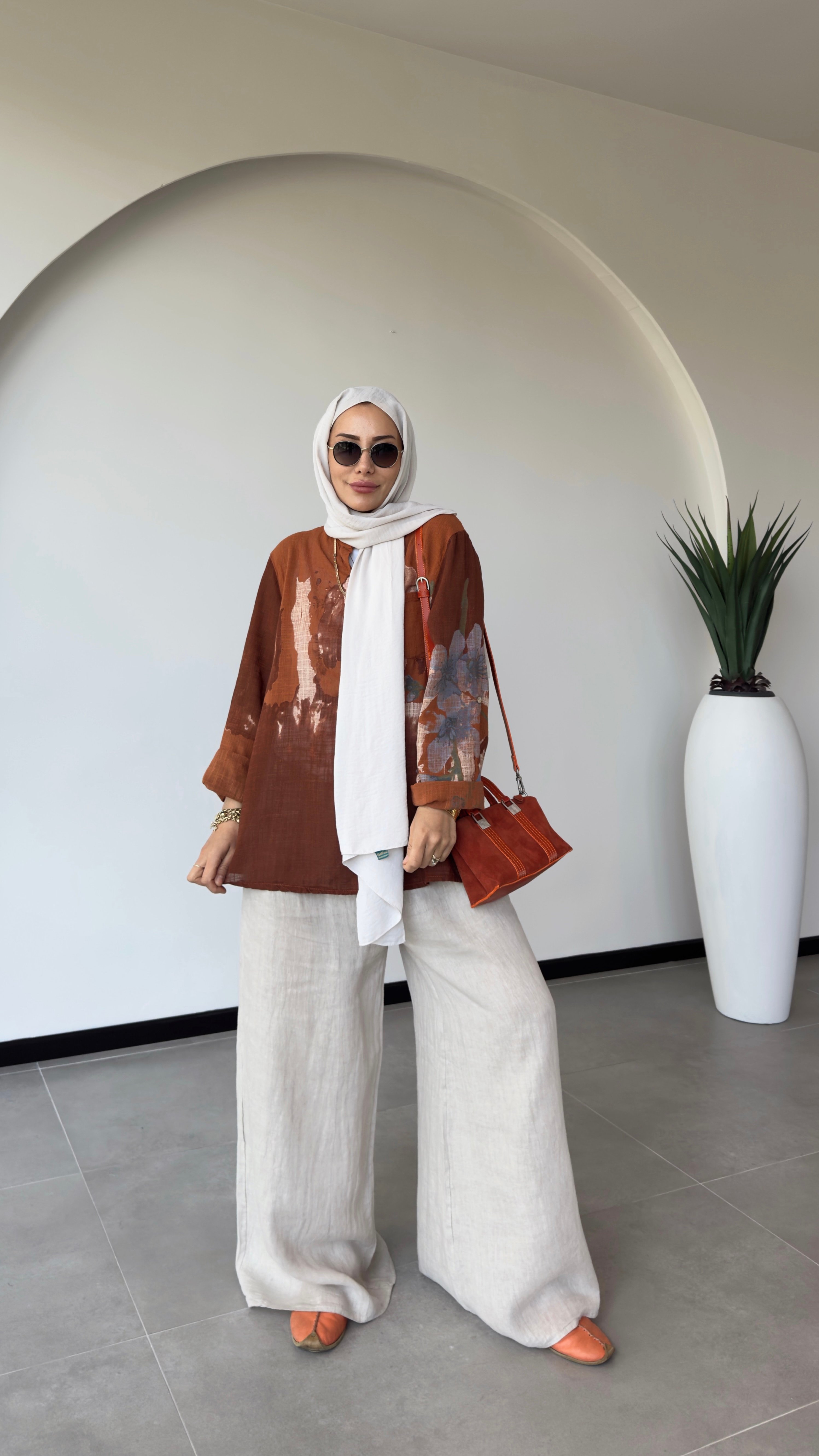 BOL PAÇA KETEN PANTALON