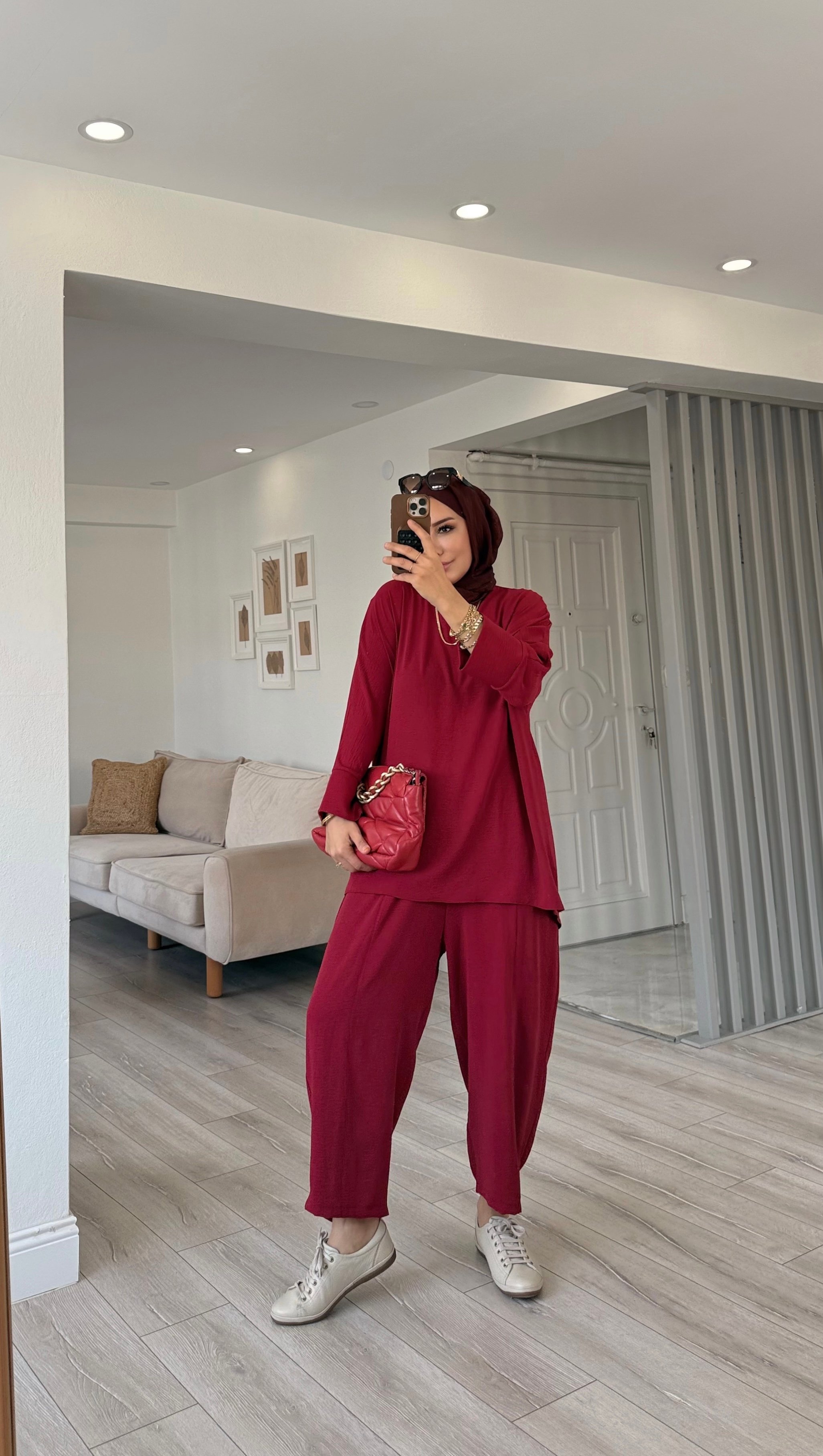 BASIC AYROBİN KREP ŞALVARLI TAKIM