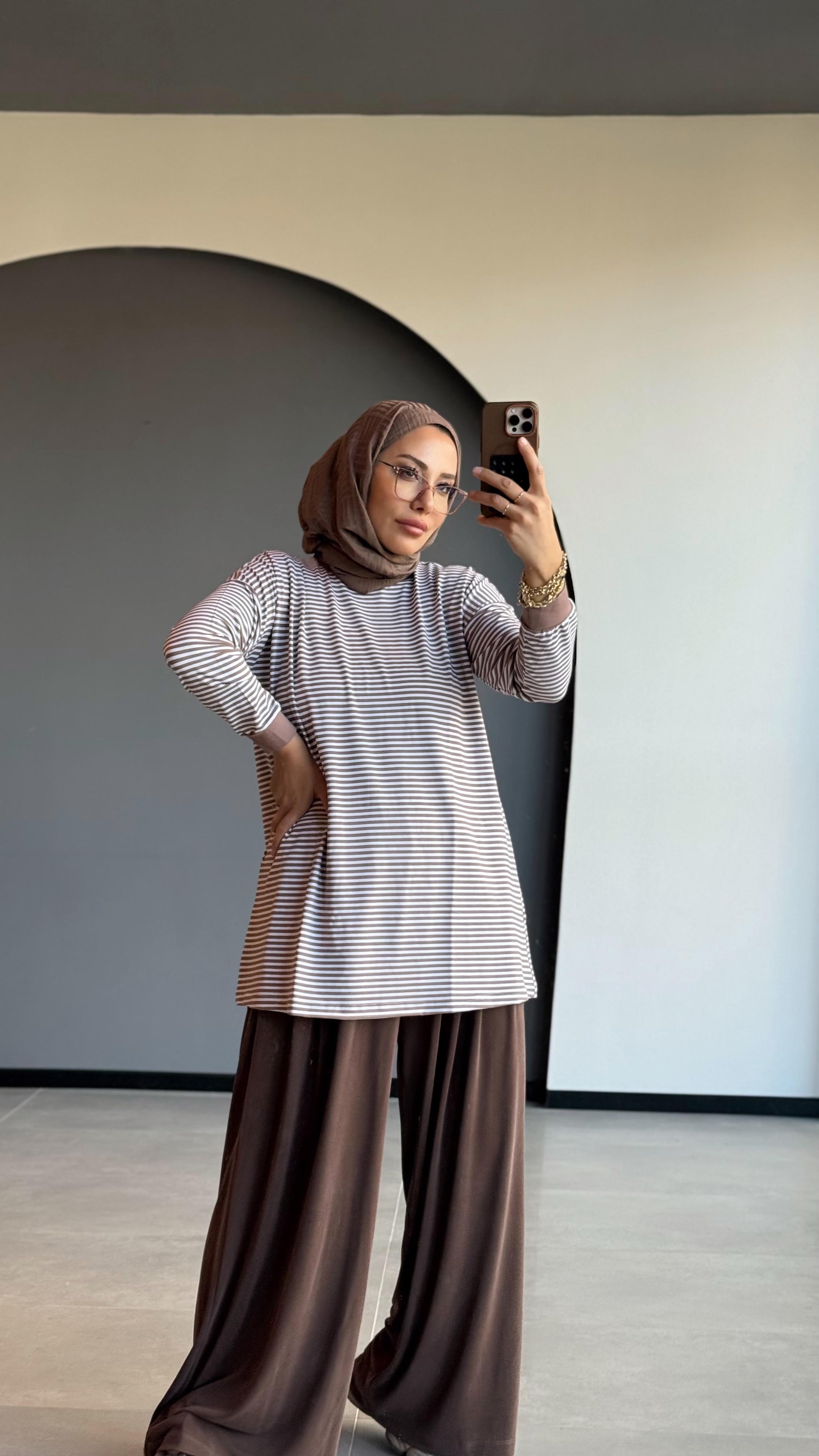 İNCE ÇİZGİLİ BASIC SWEAT
