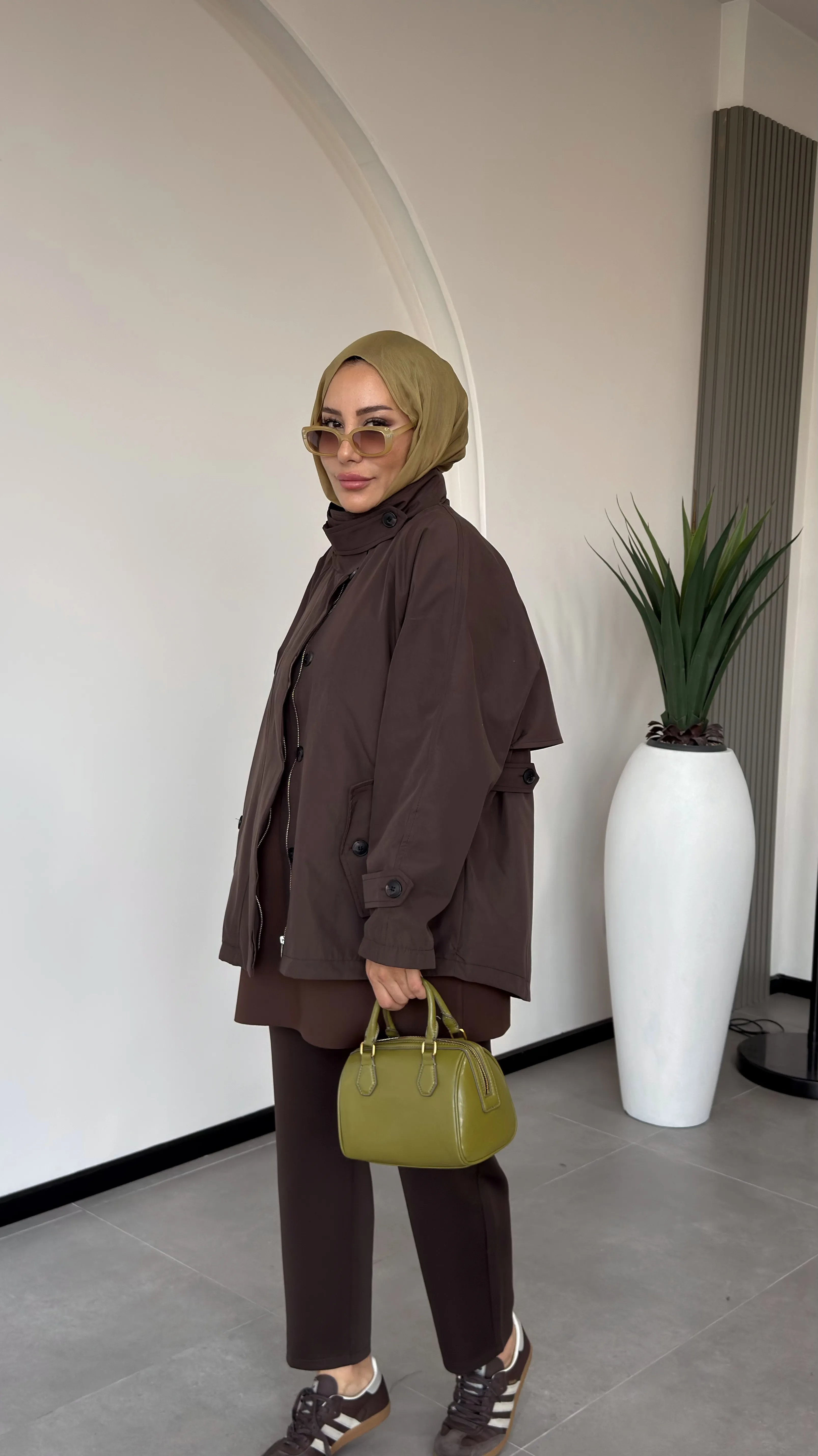 VESNA TRENÇ-CEKET - Kahve