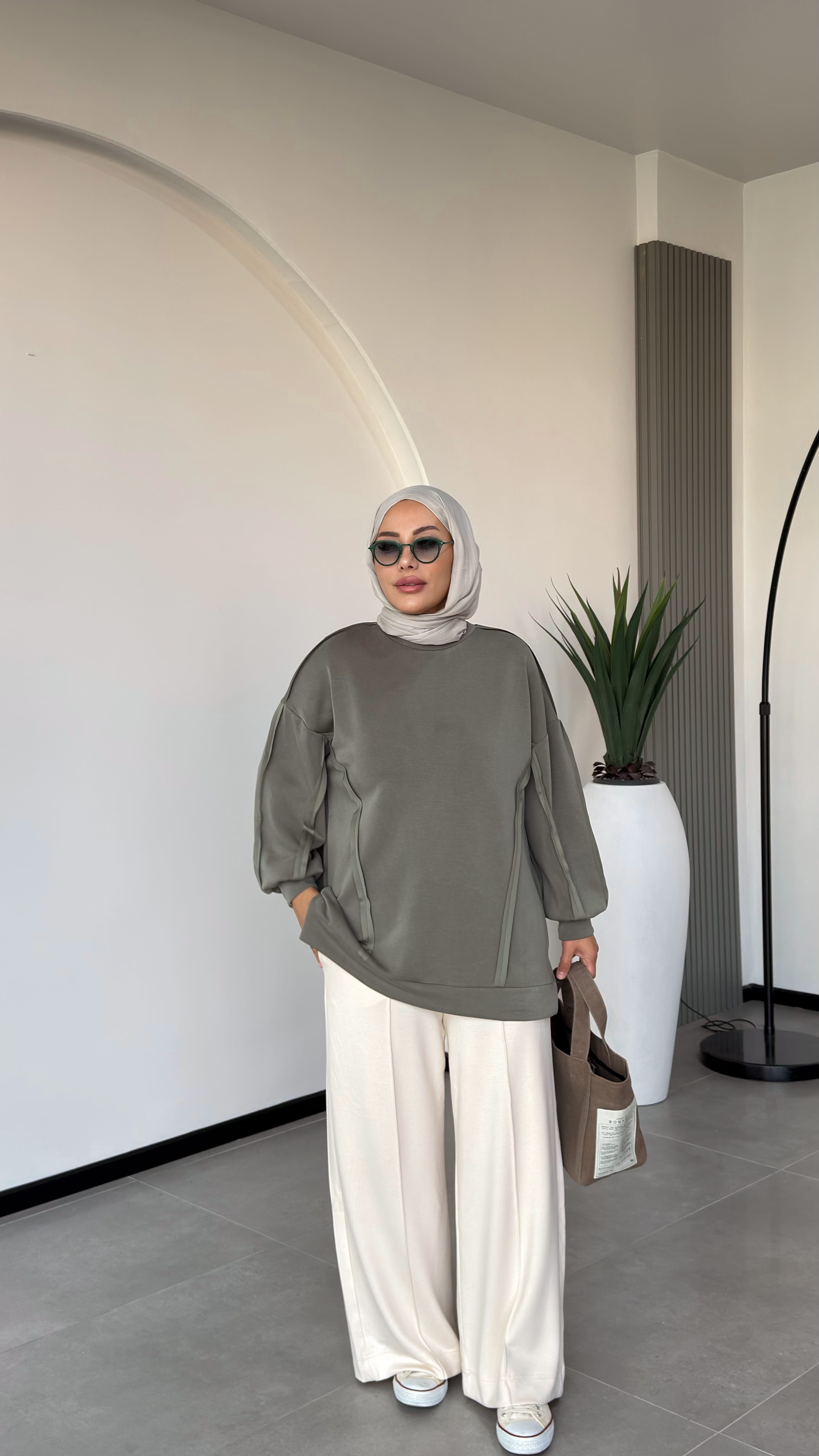 PERA OYSHO PANTALON - Taş