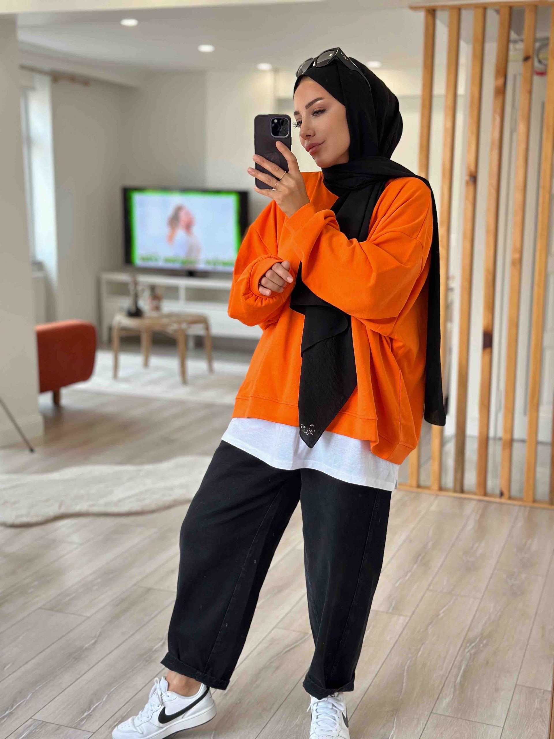 ÜÇ İPLİK ŞARDONSUZ OWERSİZE SWEAT