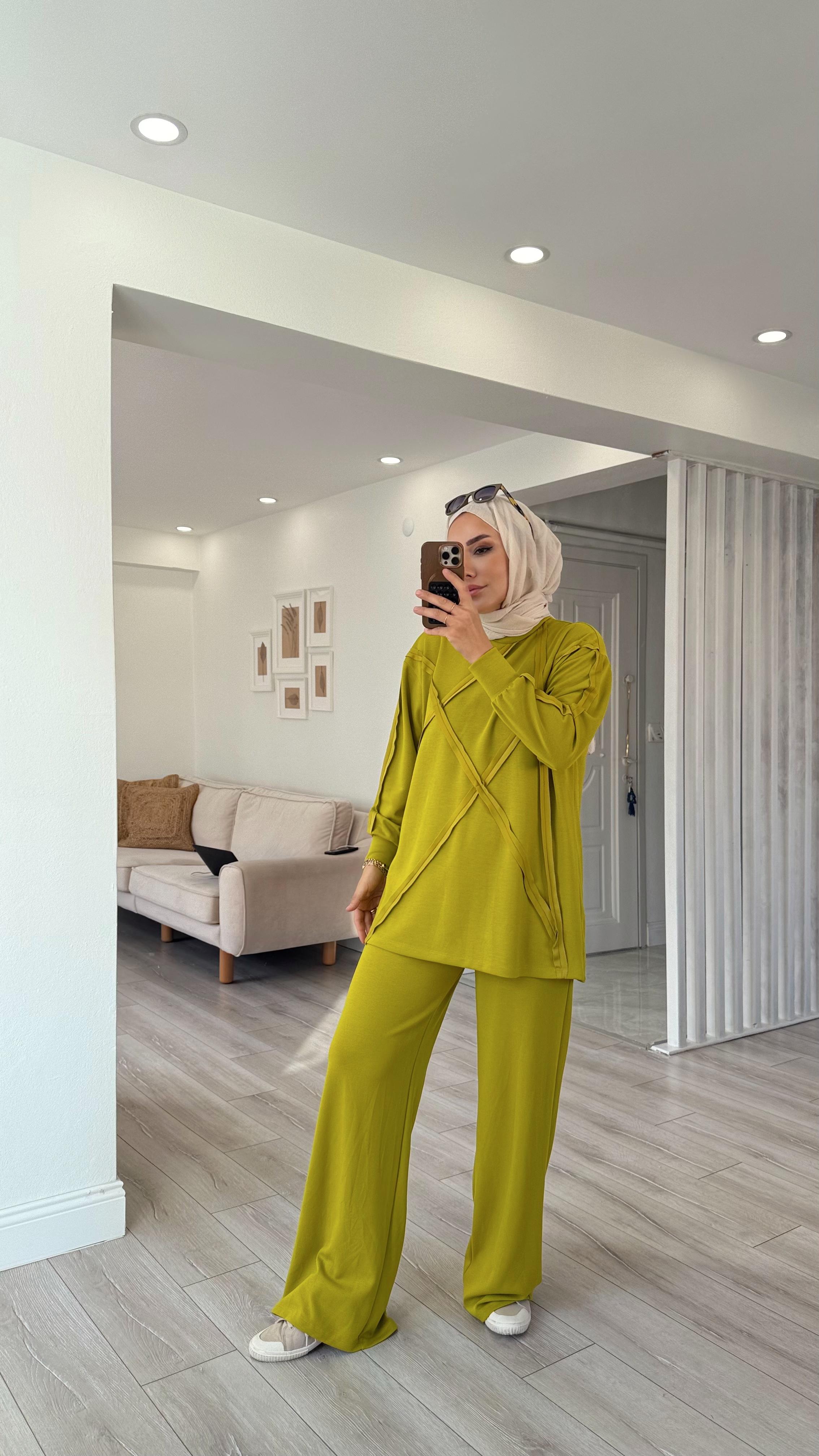 PİS DİKİŞLİ BAMBU KUMAŞ TAKIM