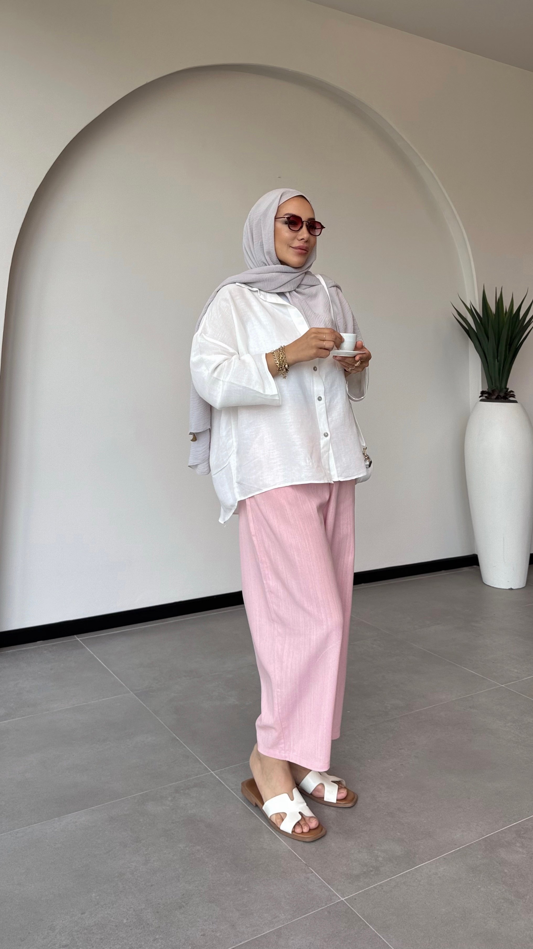 PERLA GÖMLEK - Beyaz