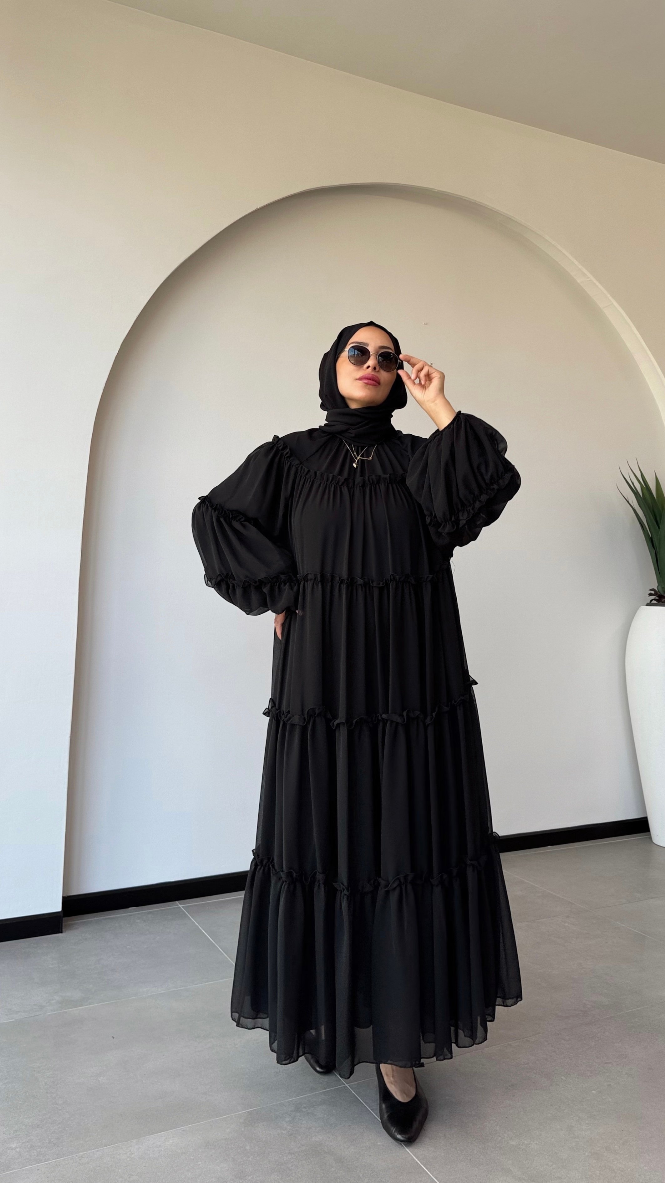 AFRA ELBİSE - Siyah