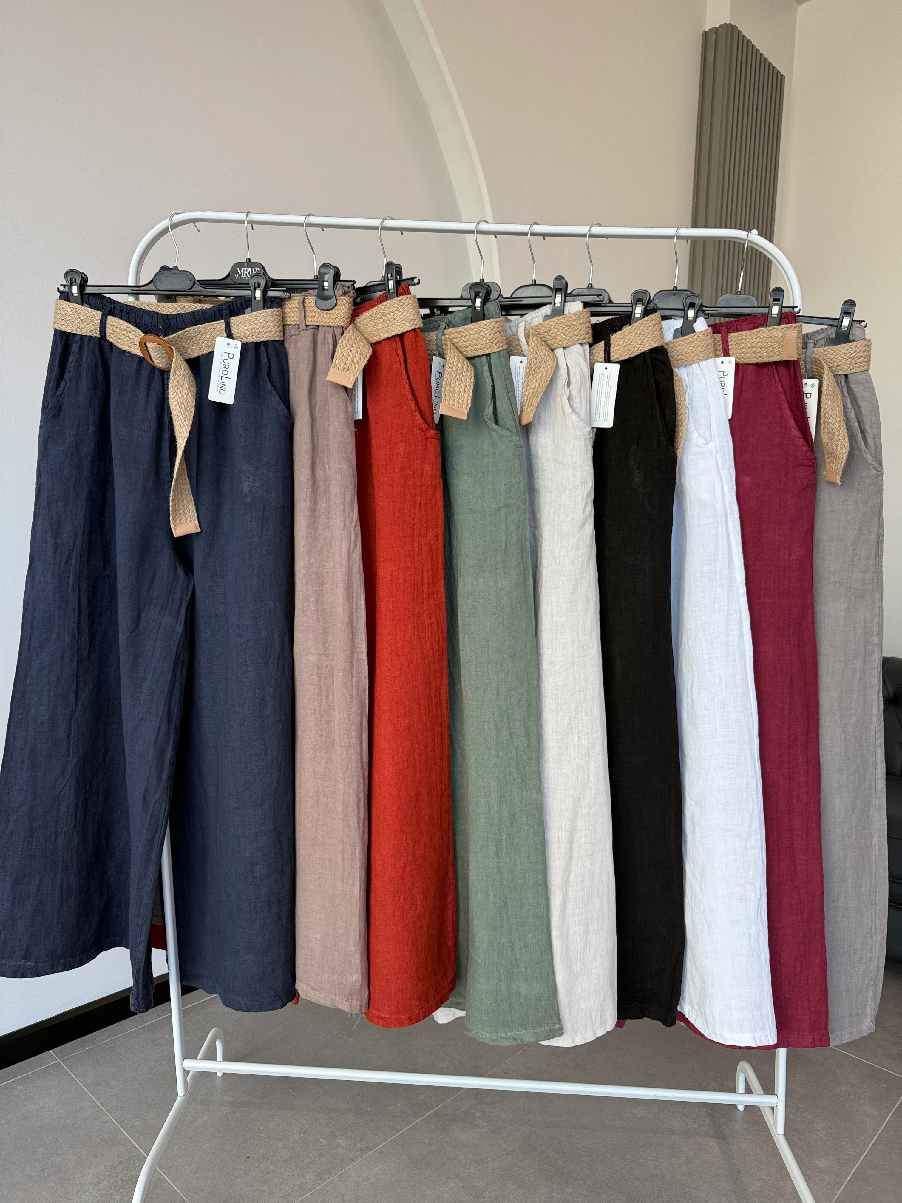 HASIR KEMERLİ PALAZZO PANTOLON