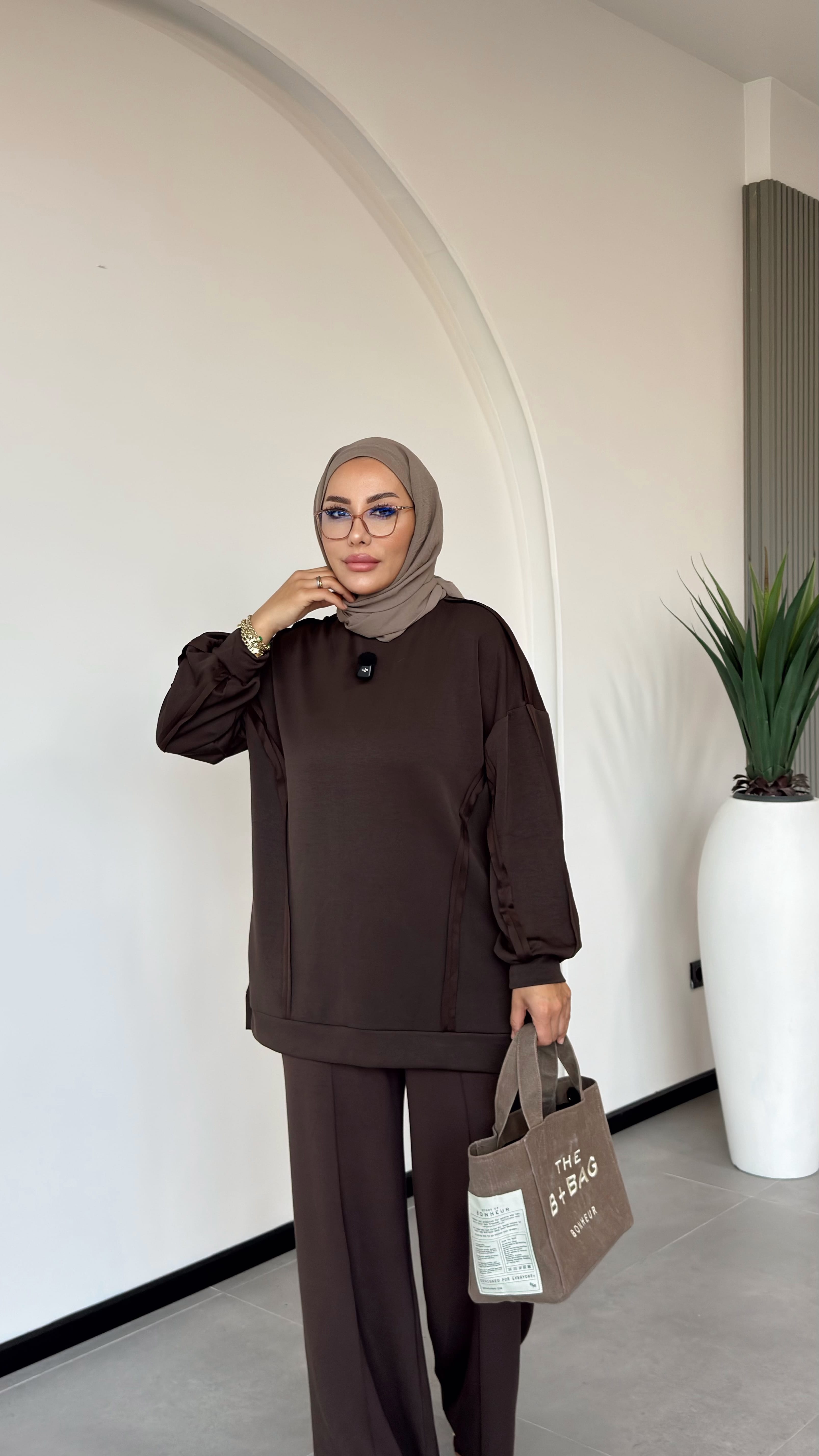 PERA OYSHO PANTALON - Kahve