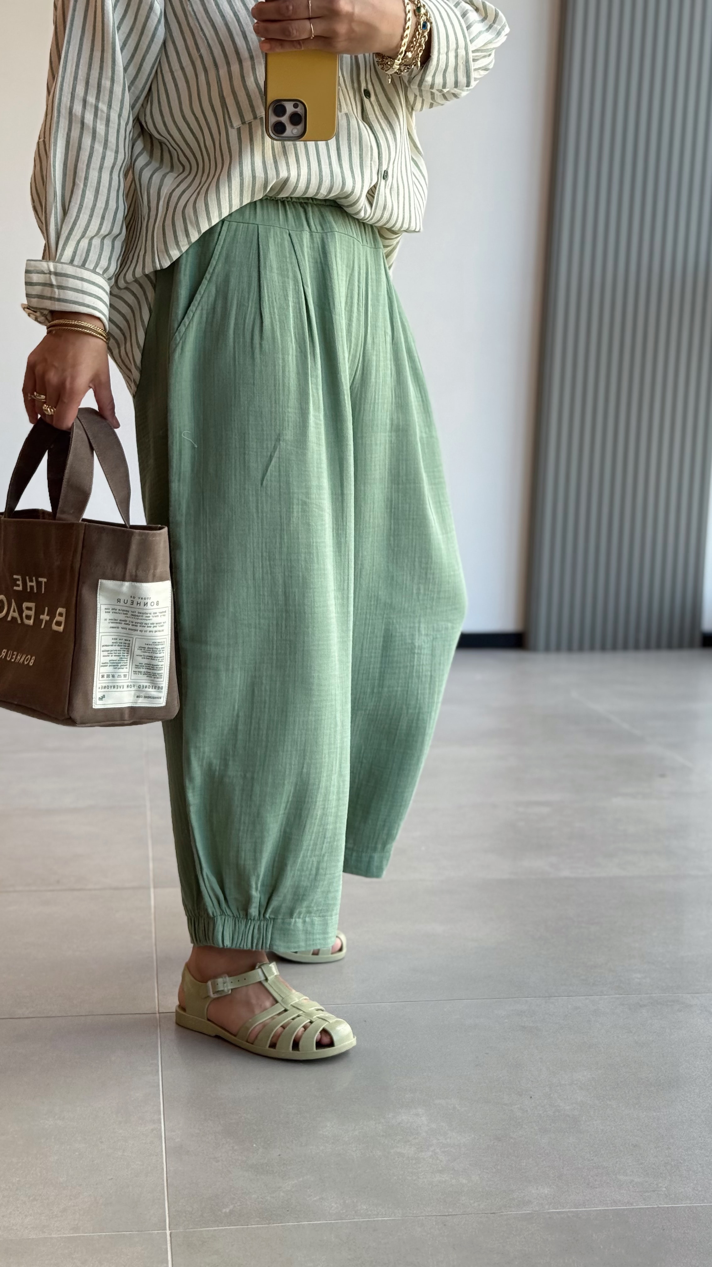 ALİN MÜSLİN PANTALON ŞALVAR