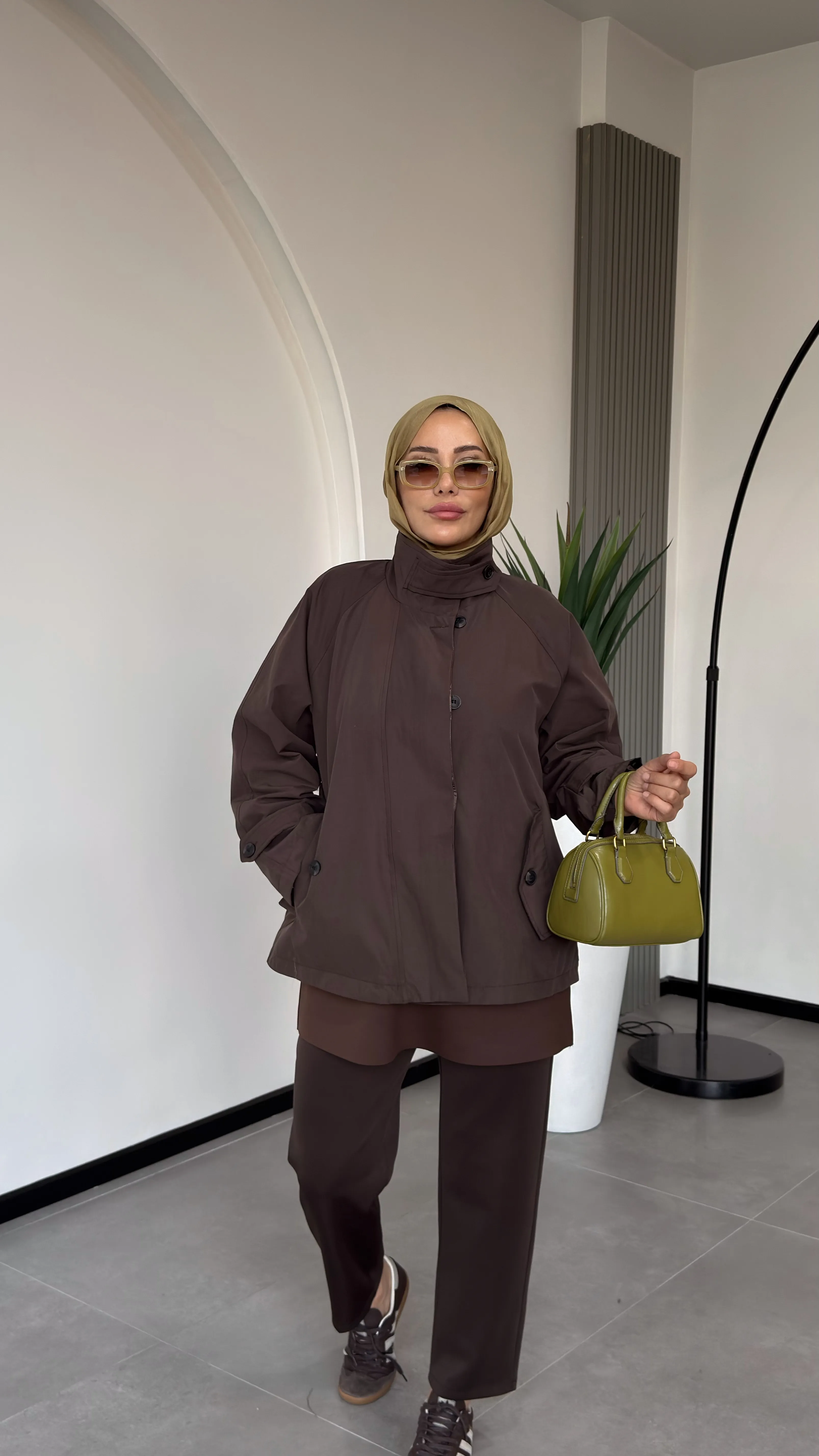 VESNA TRENÇ-CEKET - Kahve