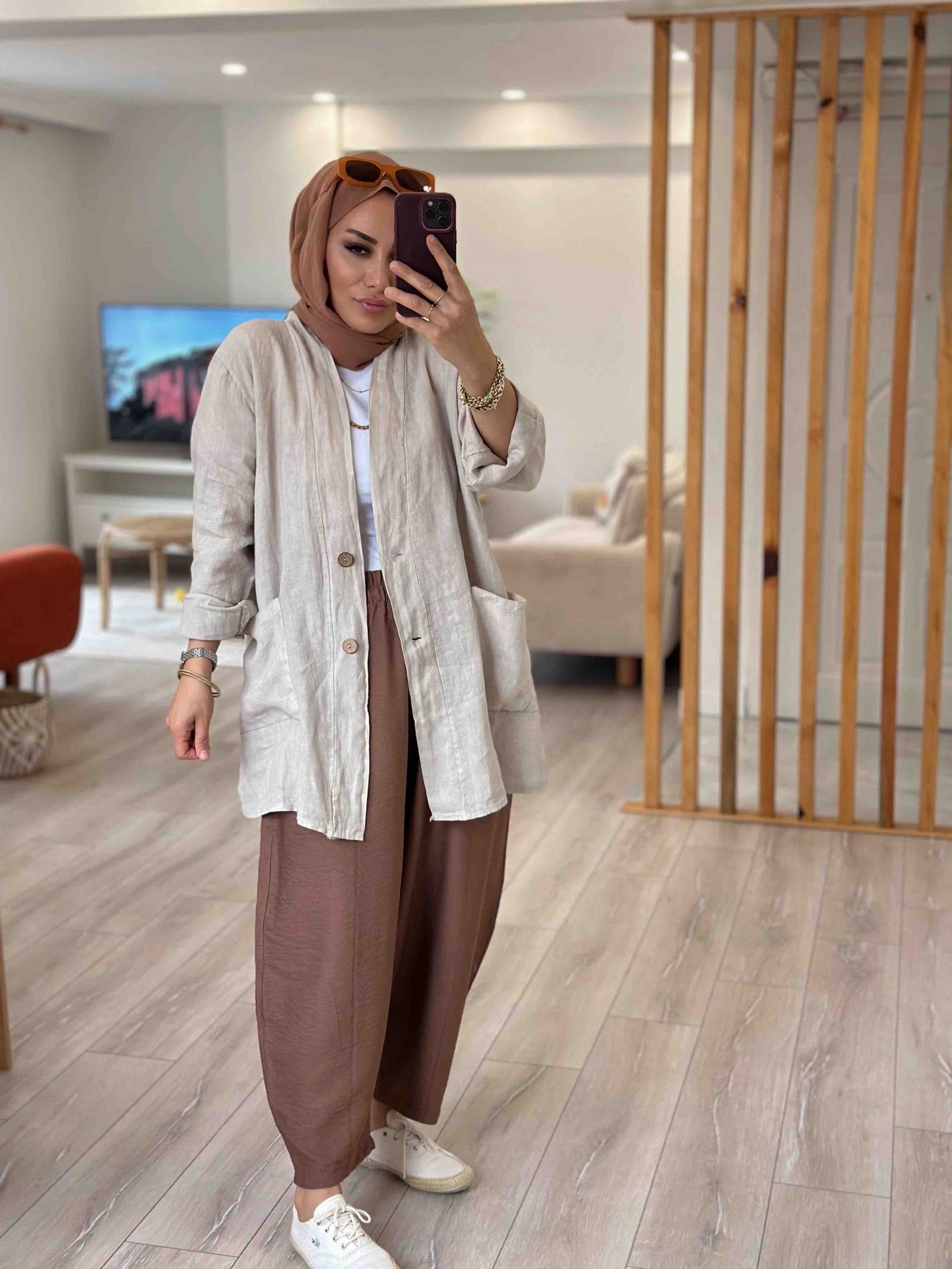 İTHAL KETEN BASIC CEKET