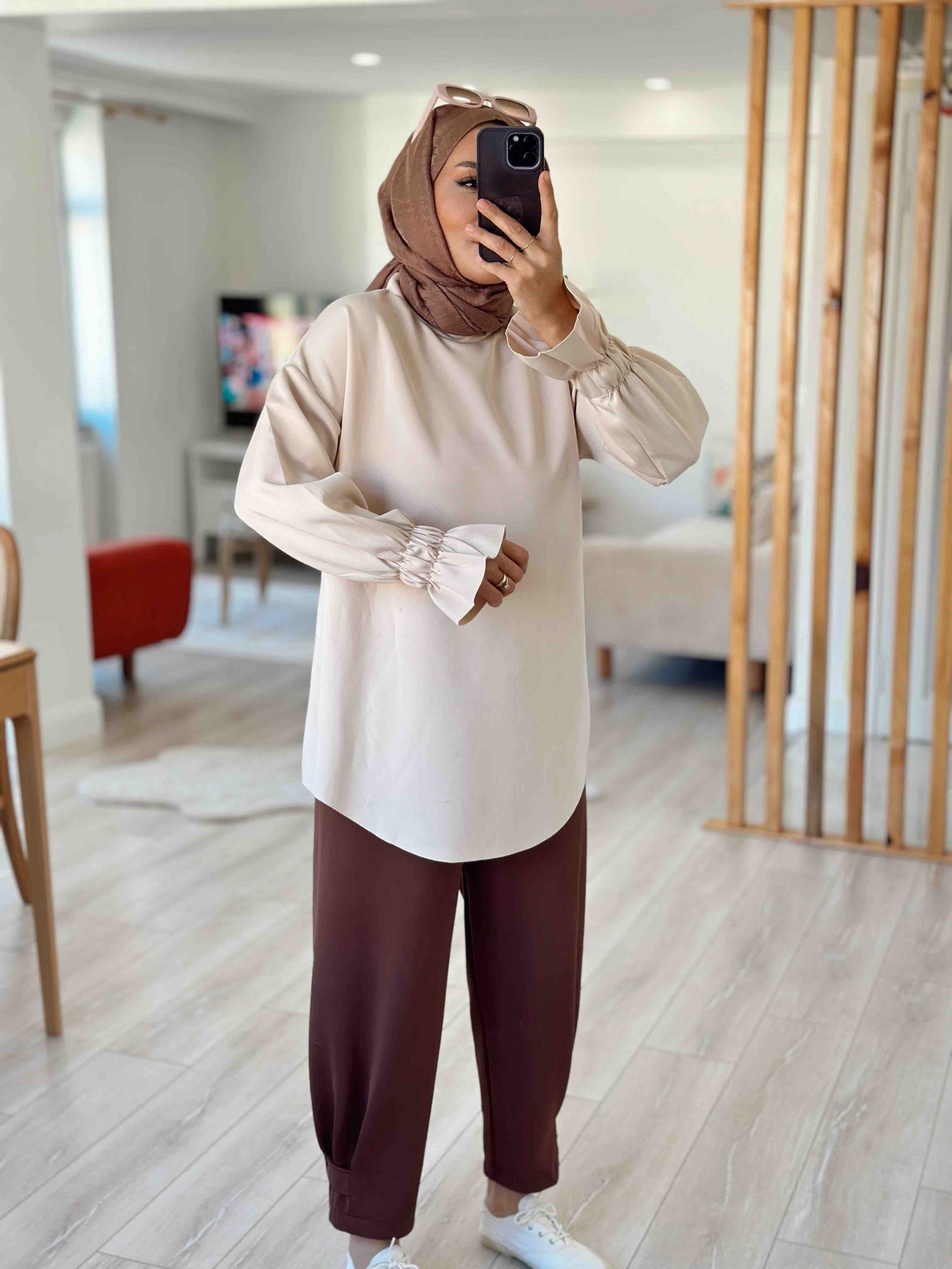 SCUBA KOLU BÜZGÜ DETAYLI SWEAT