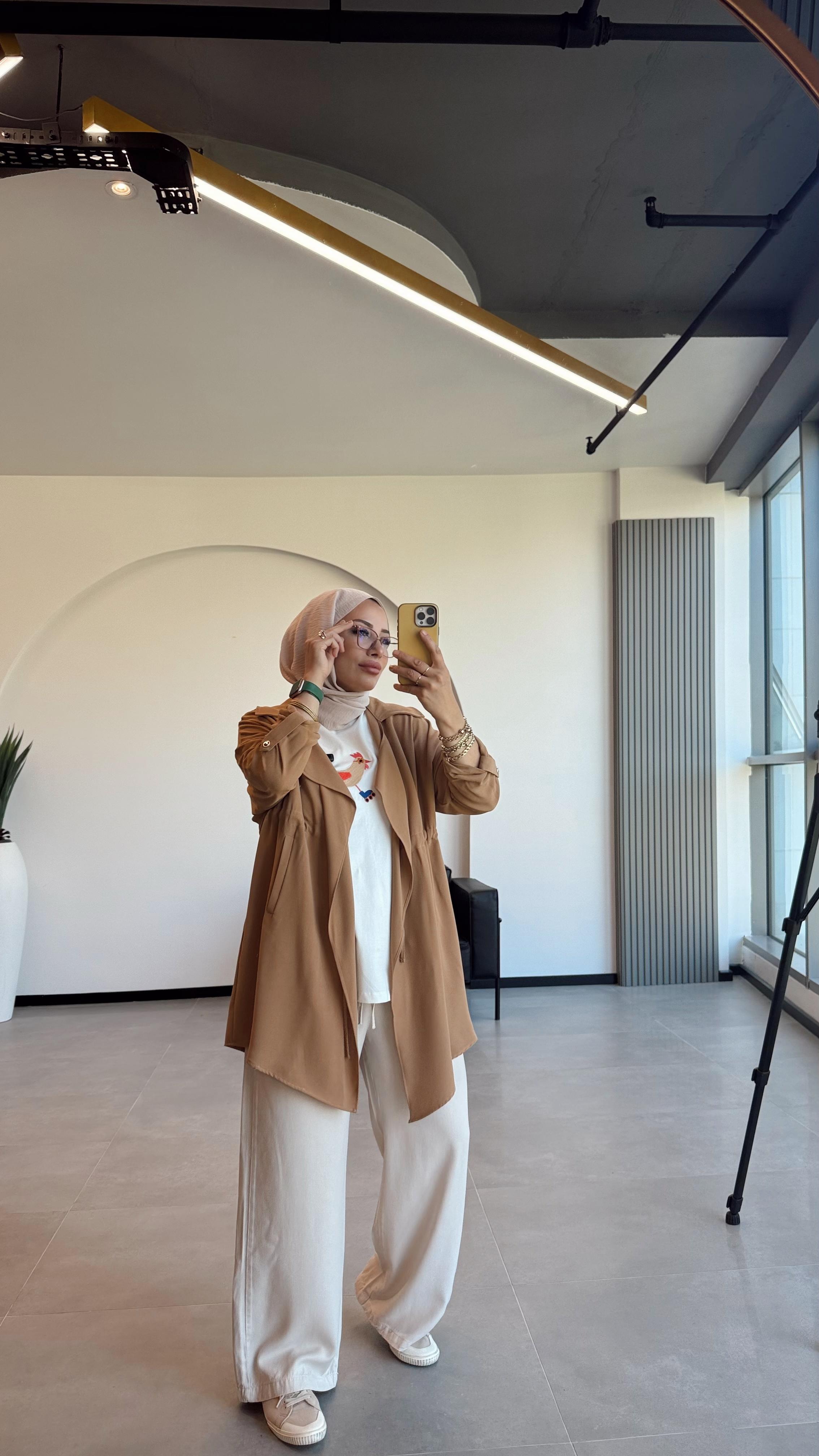 KREP BELİ TÜNELLİ CEKET