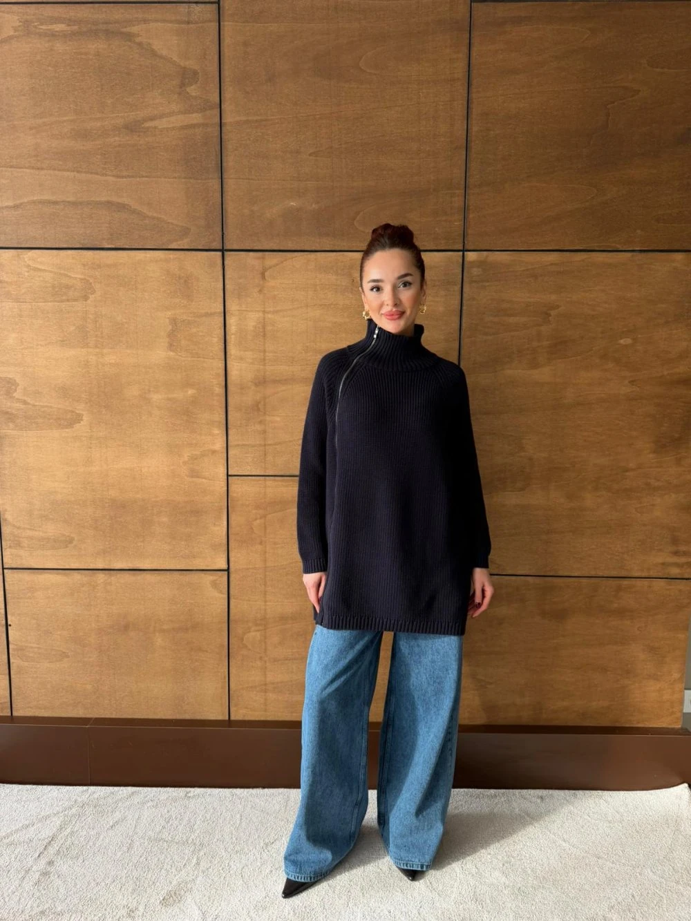 POP KAZAK-YANDAN FERMUARLI SELANİK KAZAK  - Lacivert