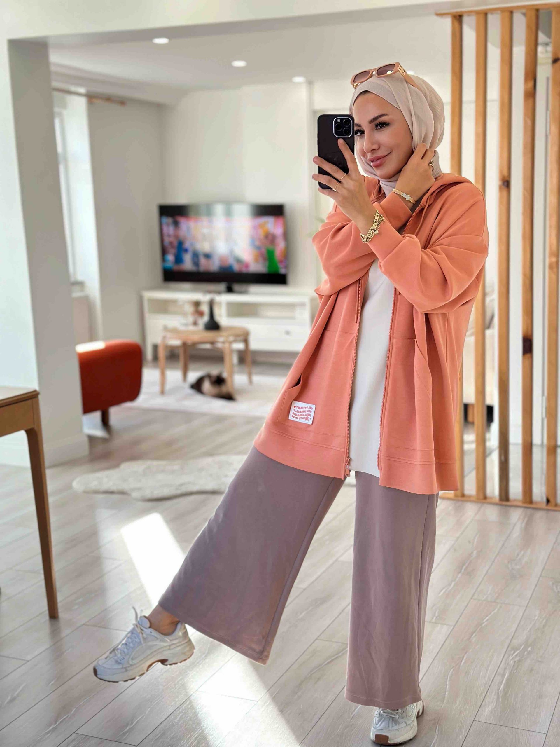 OYSHO KUMAŞ BOL PAÇA PANTALON