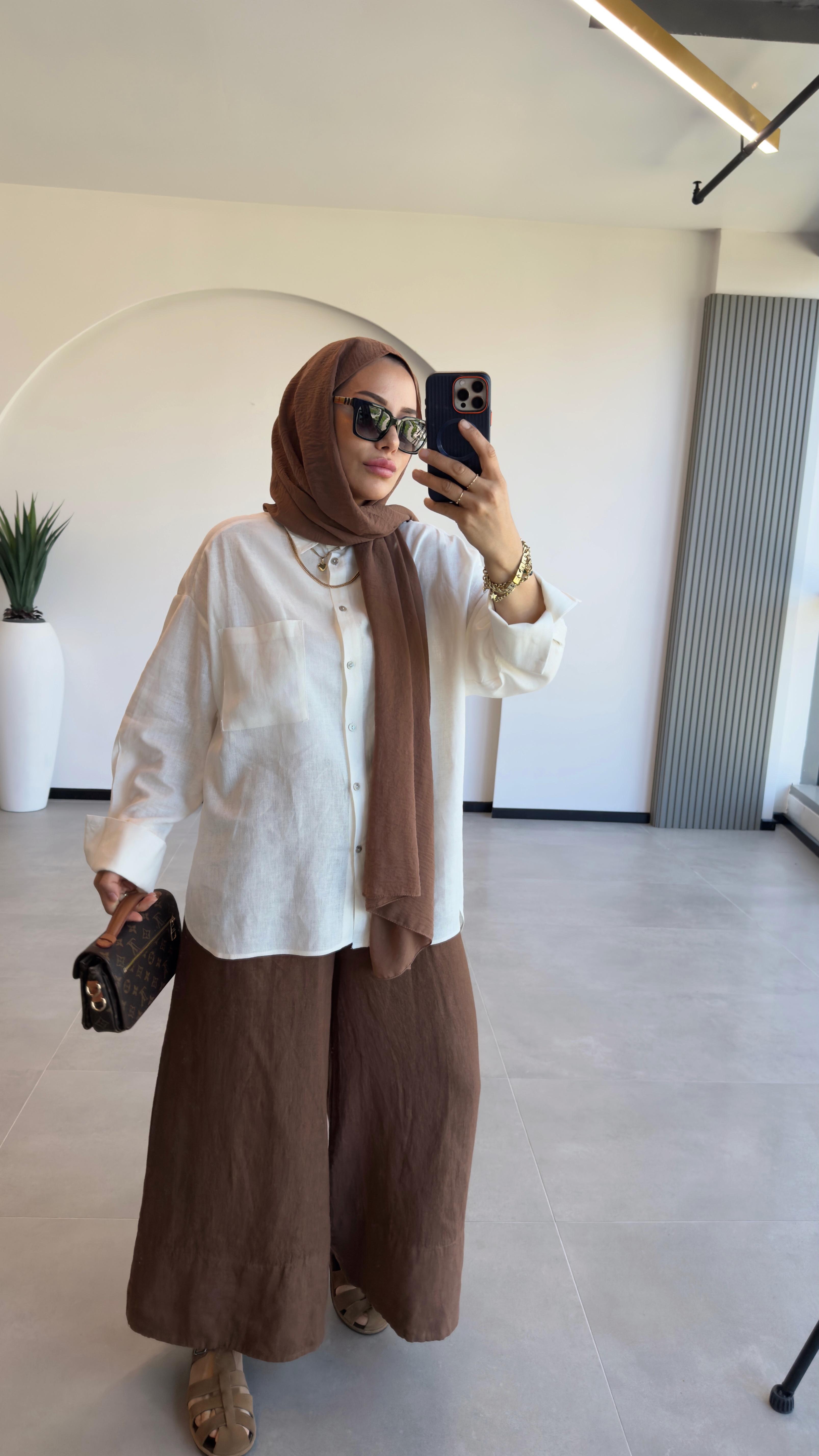 YENİ MODEL KETEN ETEK PANTALON