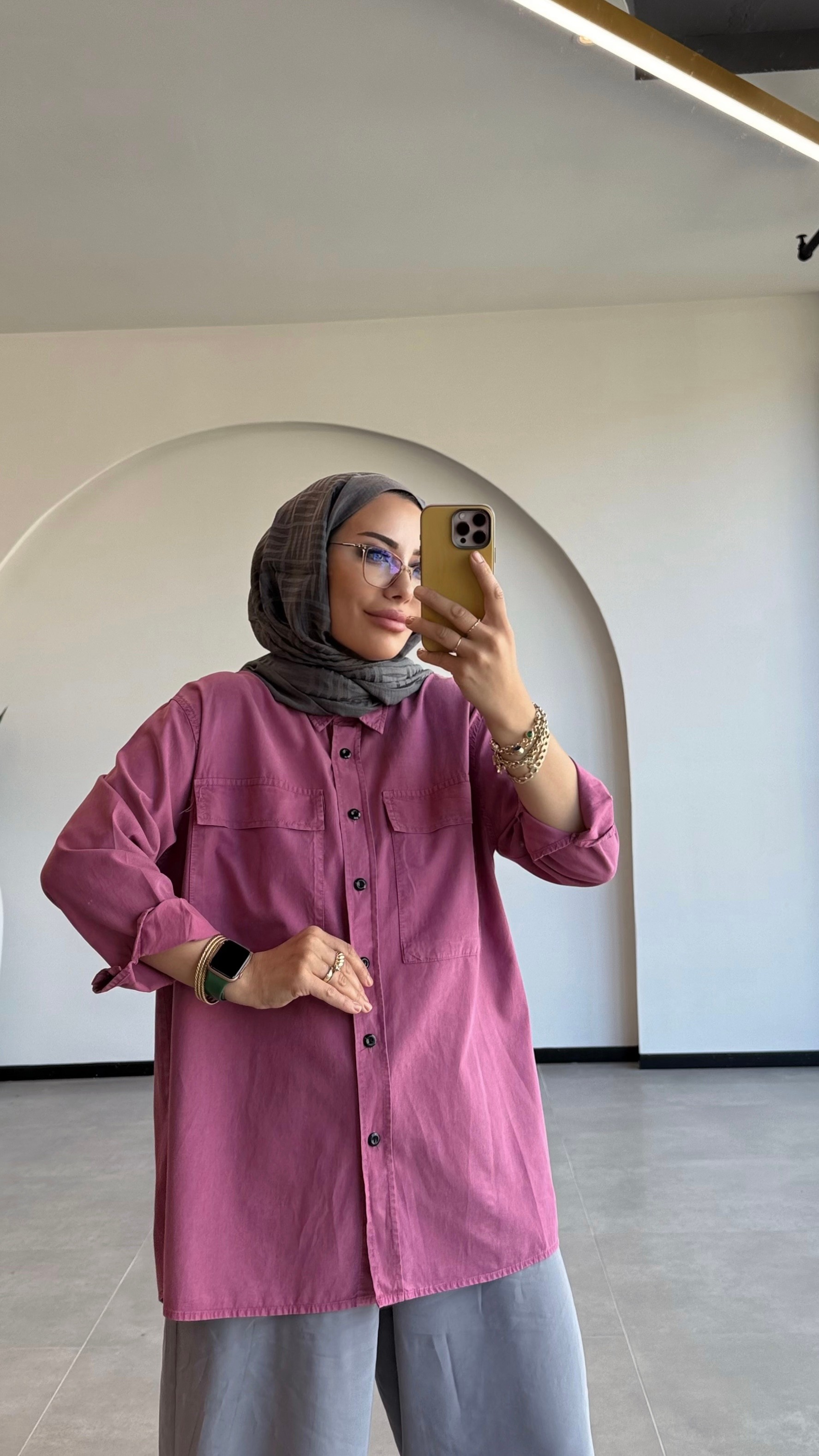 TENSEL KOT GÖMLEK ZARA MODEL