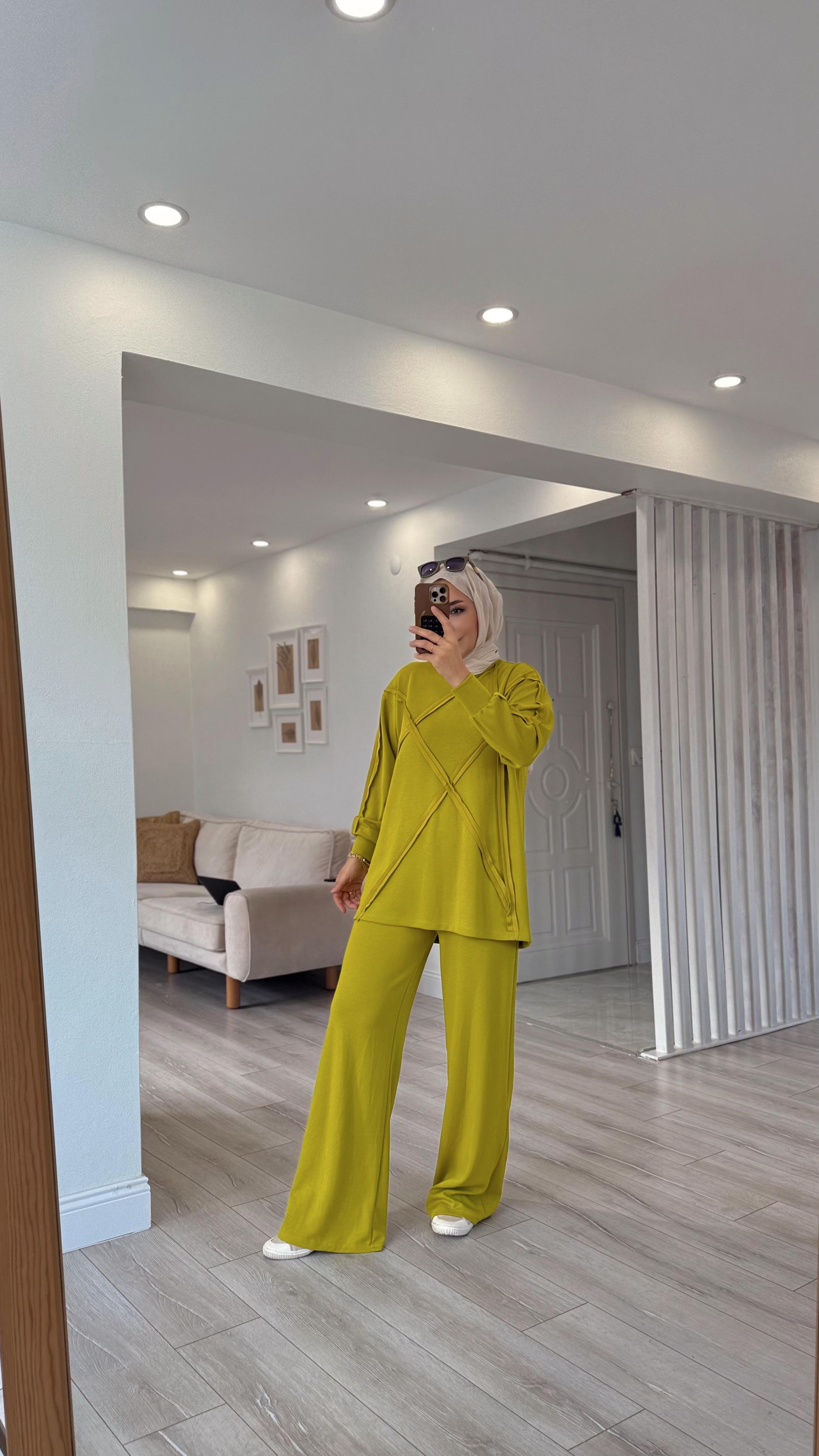 PİS DİKİŞLİ BAMBU KUMAŞ TAKIM