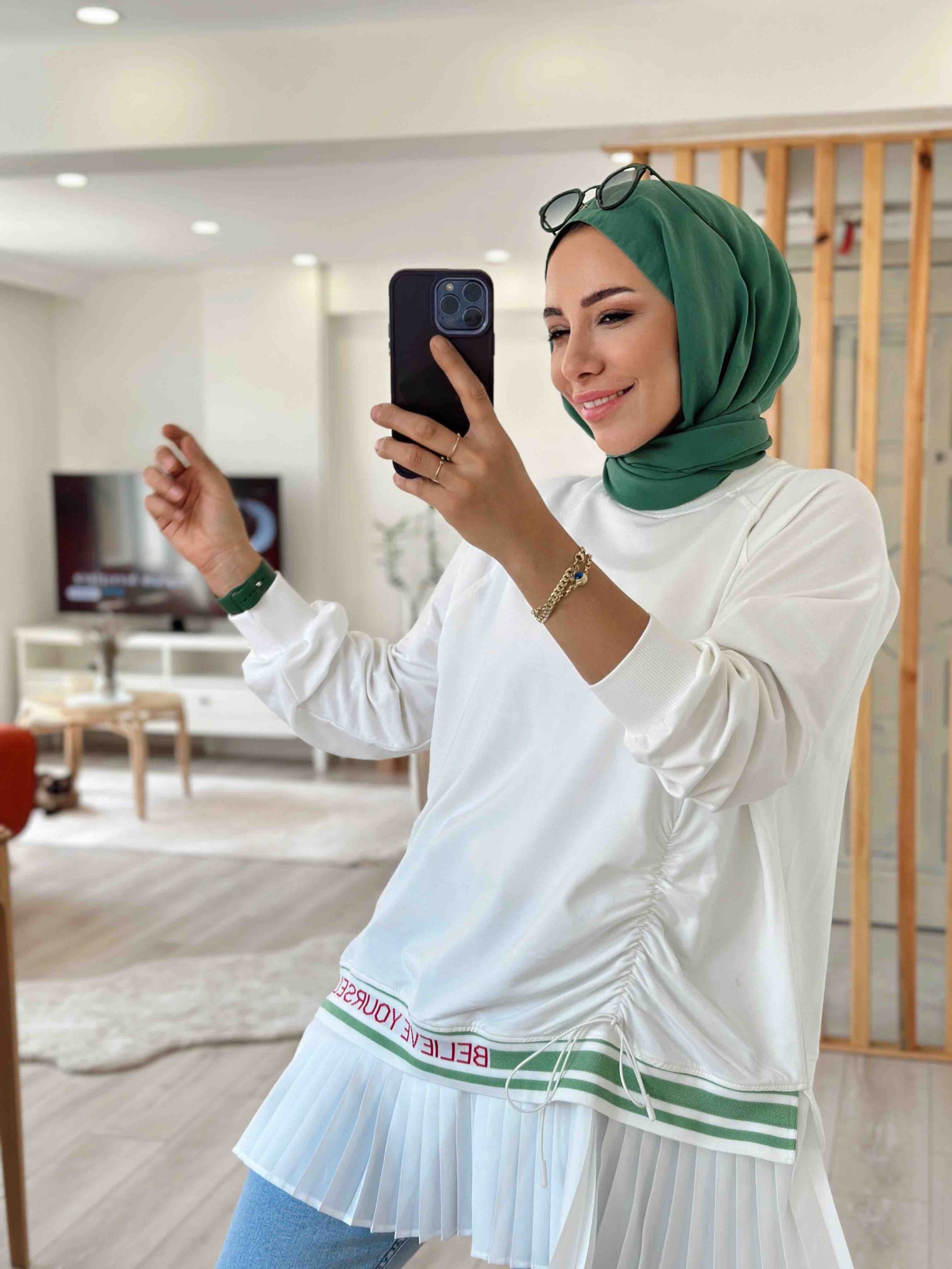 ETEK UCU PİLELİ SWEAT TASARIM