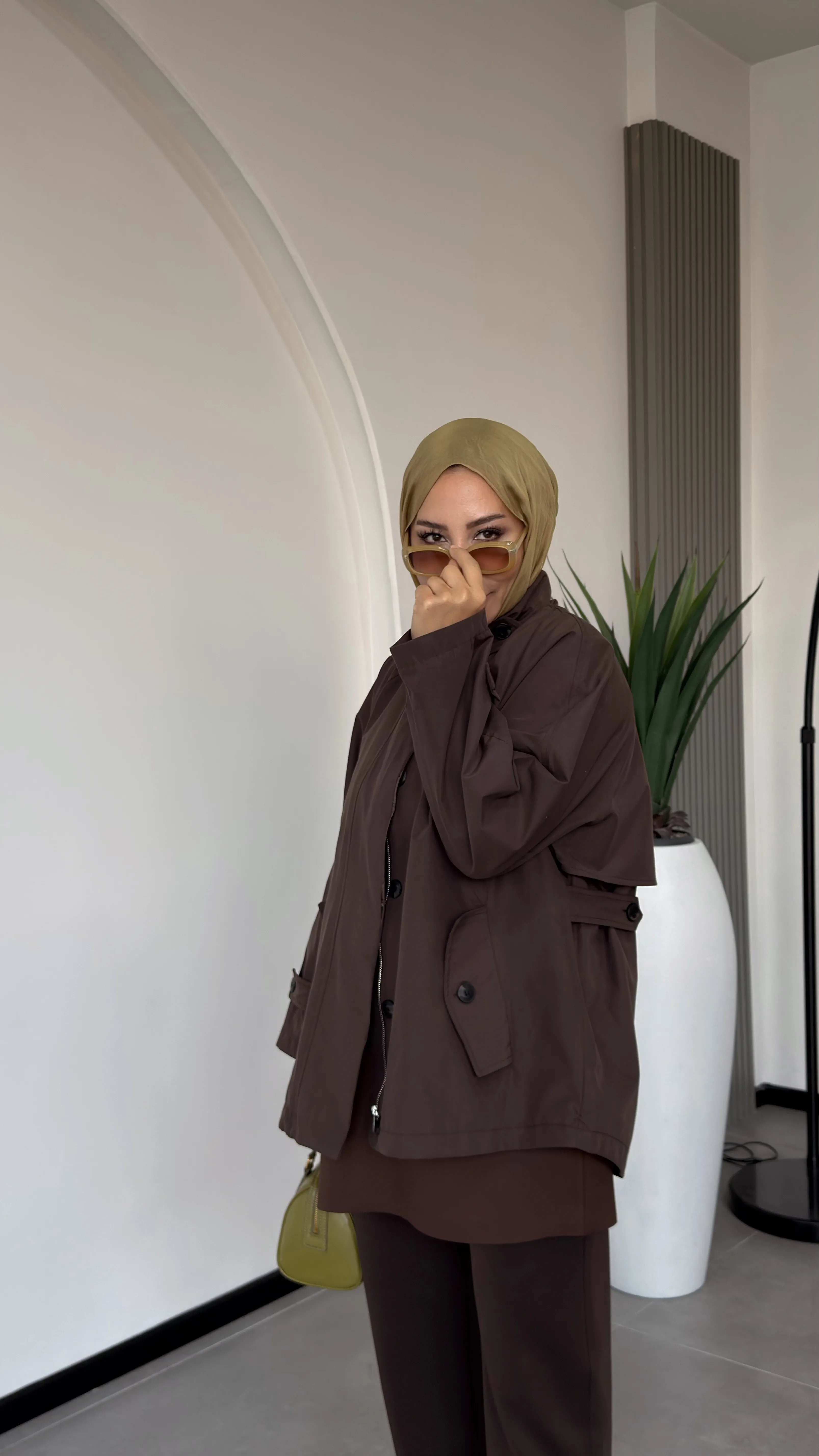 VESNA TRENÇ-CEKET - Kahve