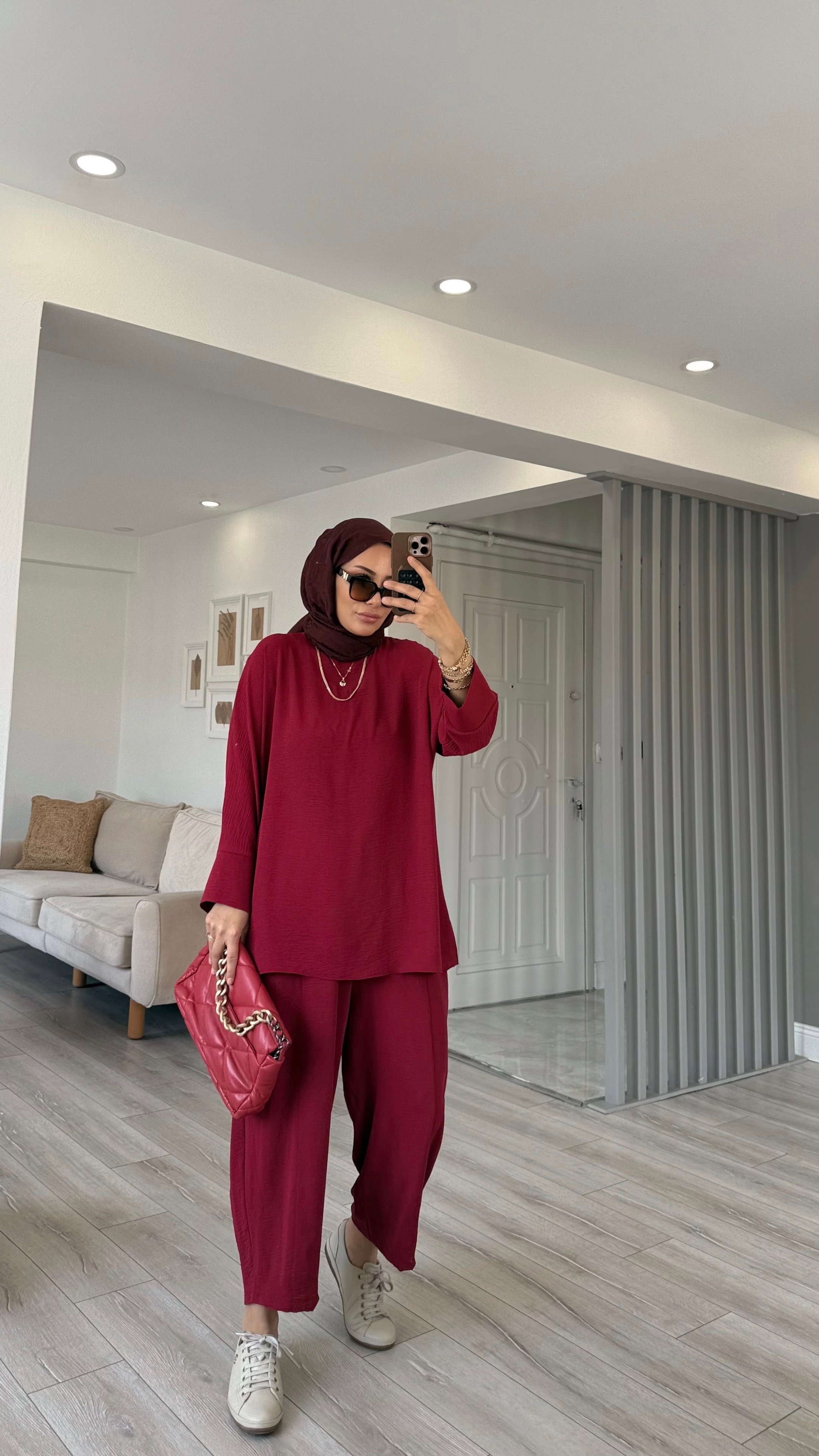 BASIC AYROBİN KREP ŞALVARLI TAKIM