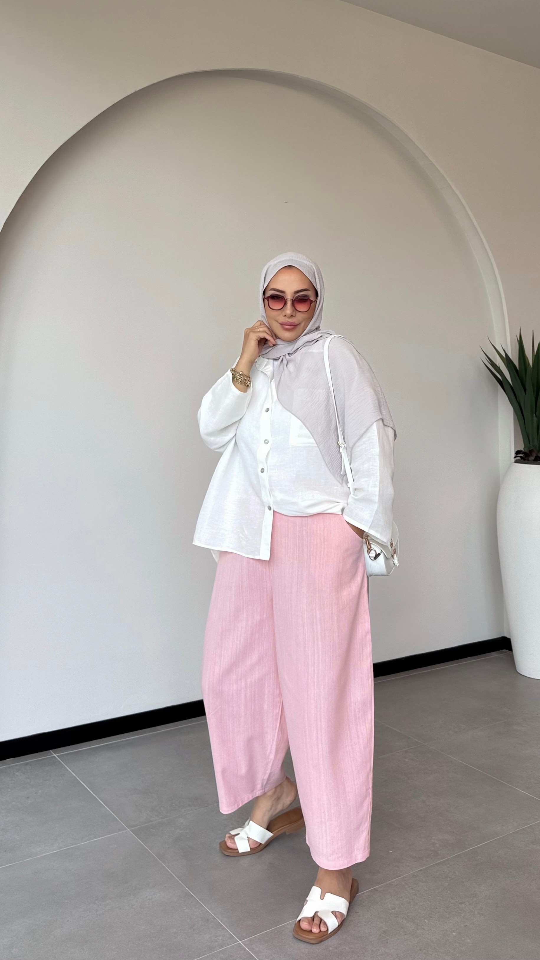 BOHEM ŞALVAR PANTALON - Şeker Pembe