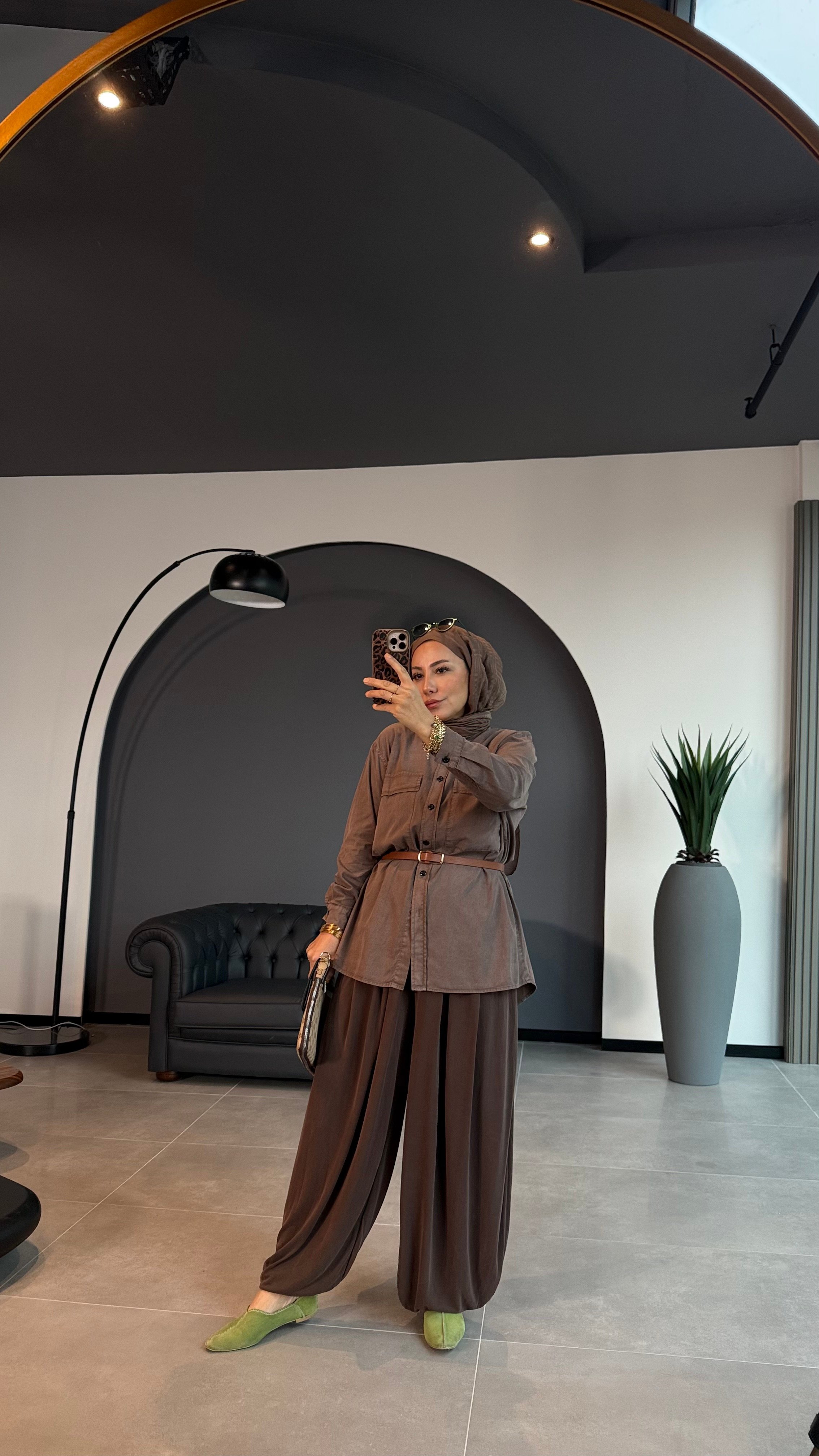TENSEL KOT GÖMLEK ZARA MODEL