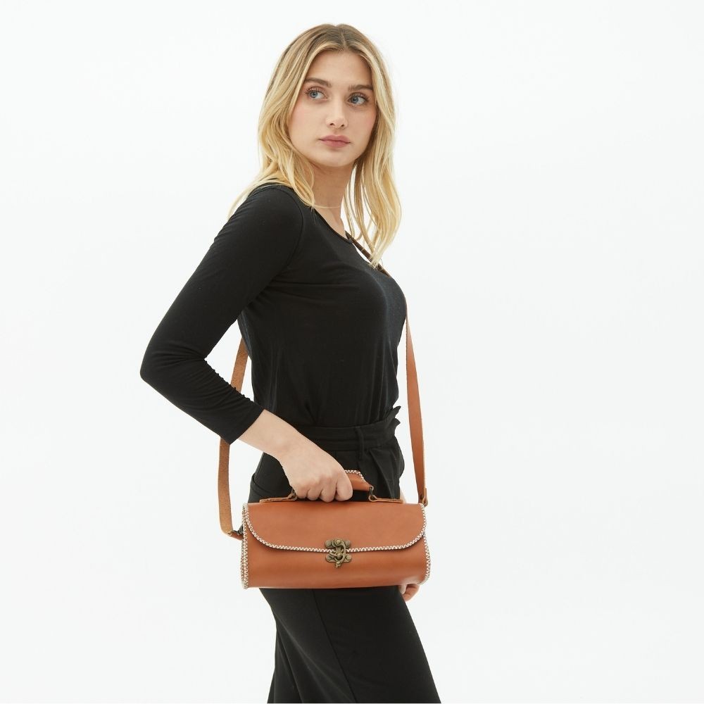 Mon Trésor leather crossbody bag