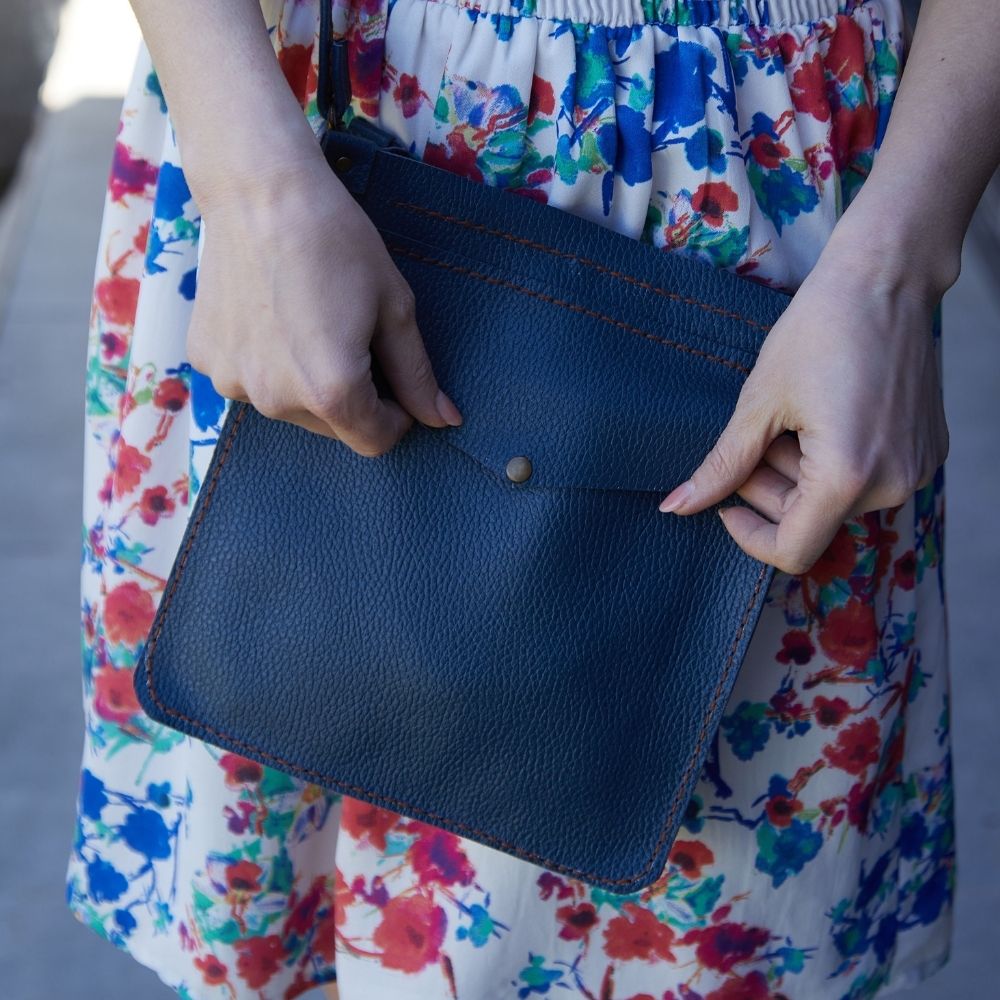 Leather Large Crossbody Bag for Women Meskanto