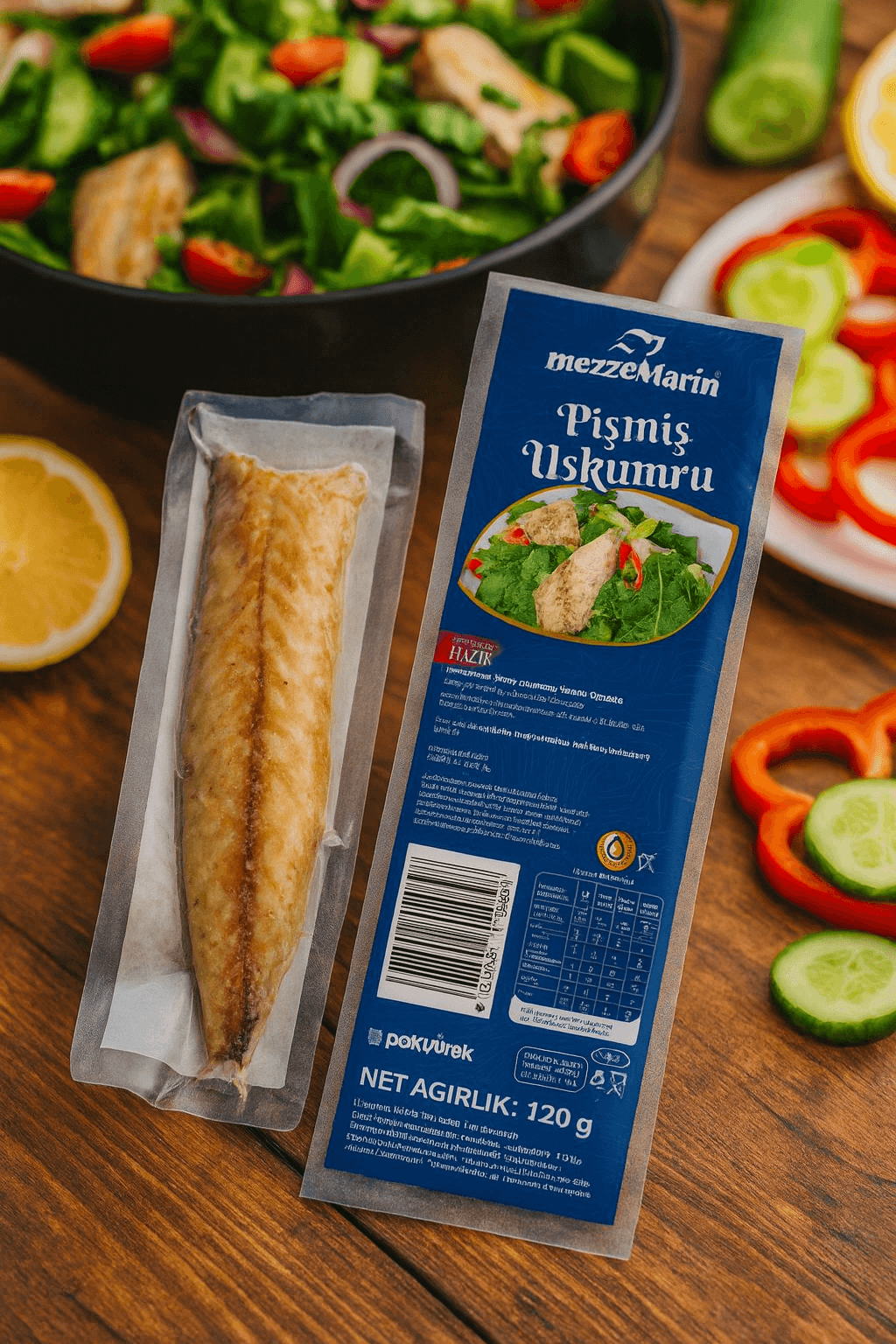 Pişmiş Uskumru Sade 120gr