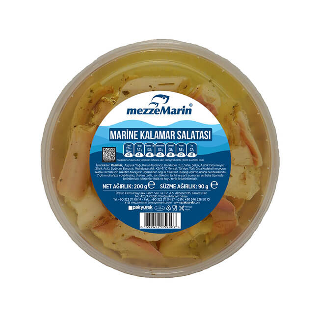 Marine Kalamar Salatası Et - 200 Gr