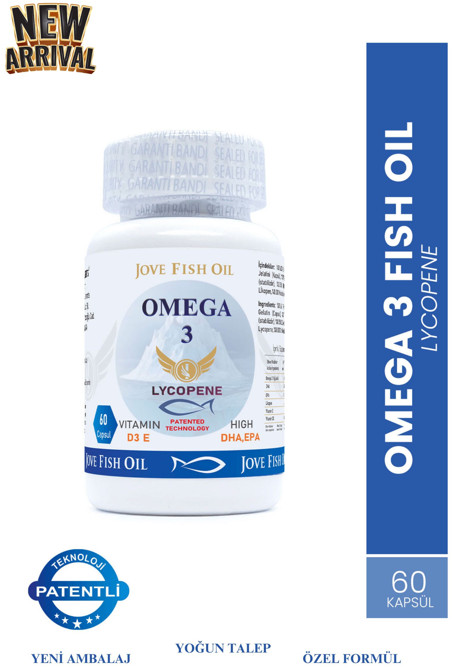 Jove Fish Oil Omega-3 60 Kapsül