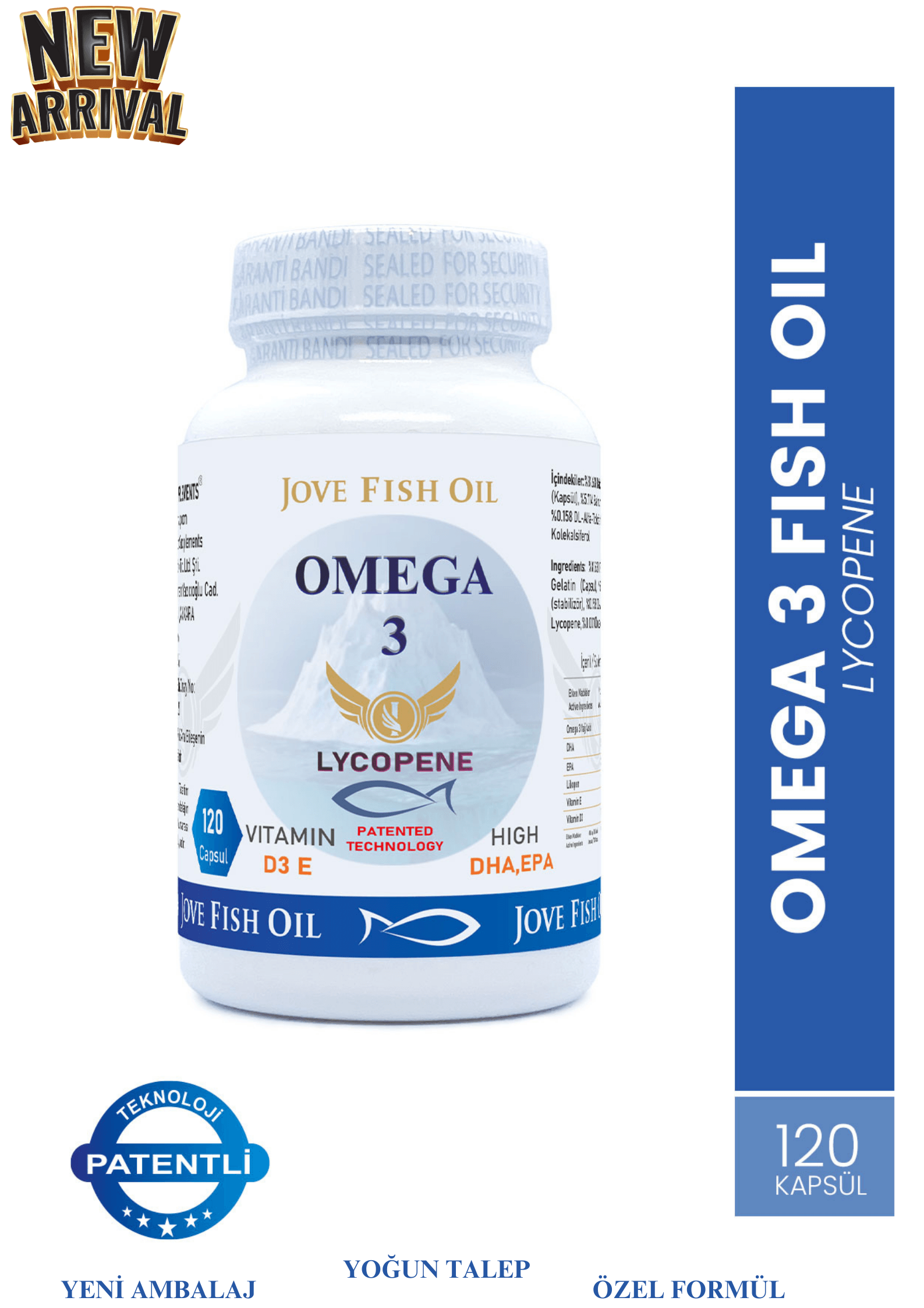 Jove Fish Oil Omega-3 120 Kapsül