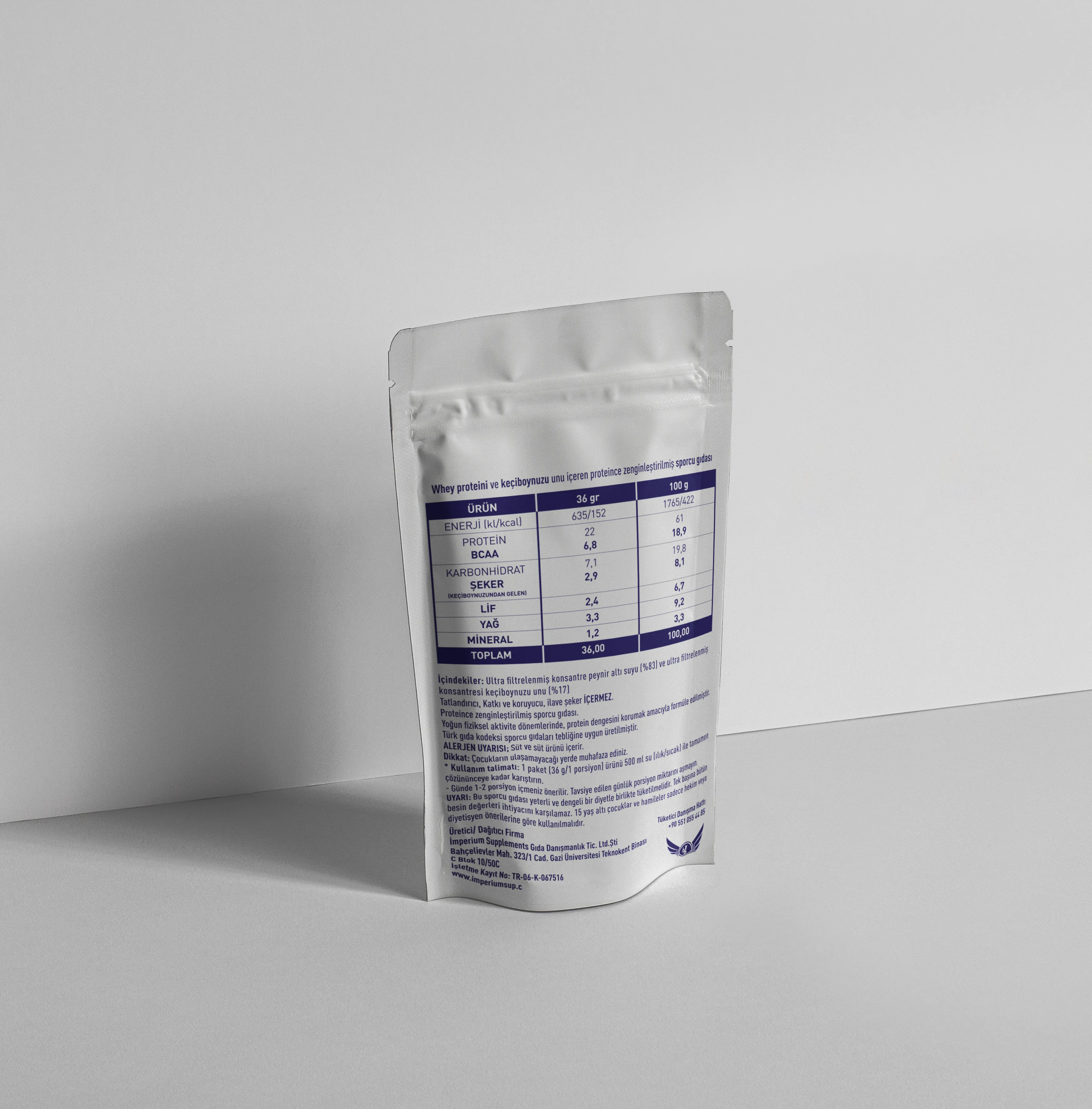 Hard Pump Doğal Keçi Boynuzlu Whey Protein Tozu % 80 Tek Kullanımlık 36g