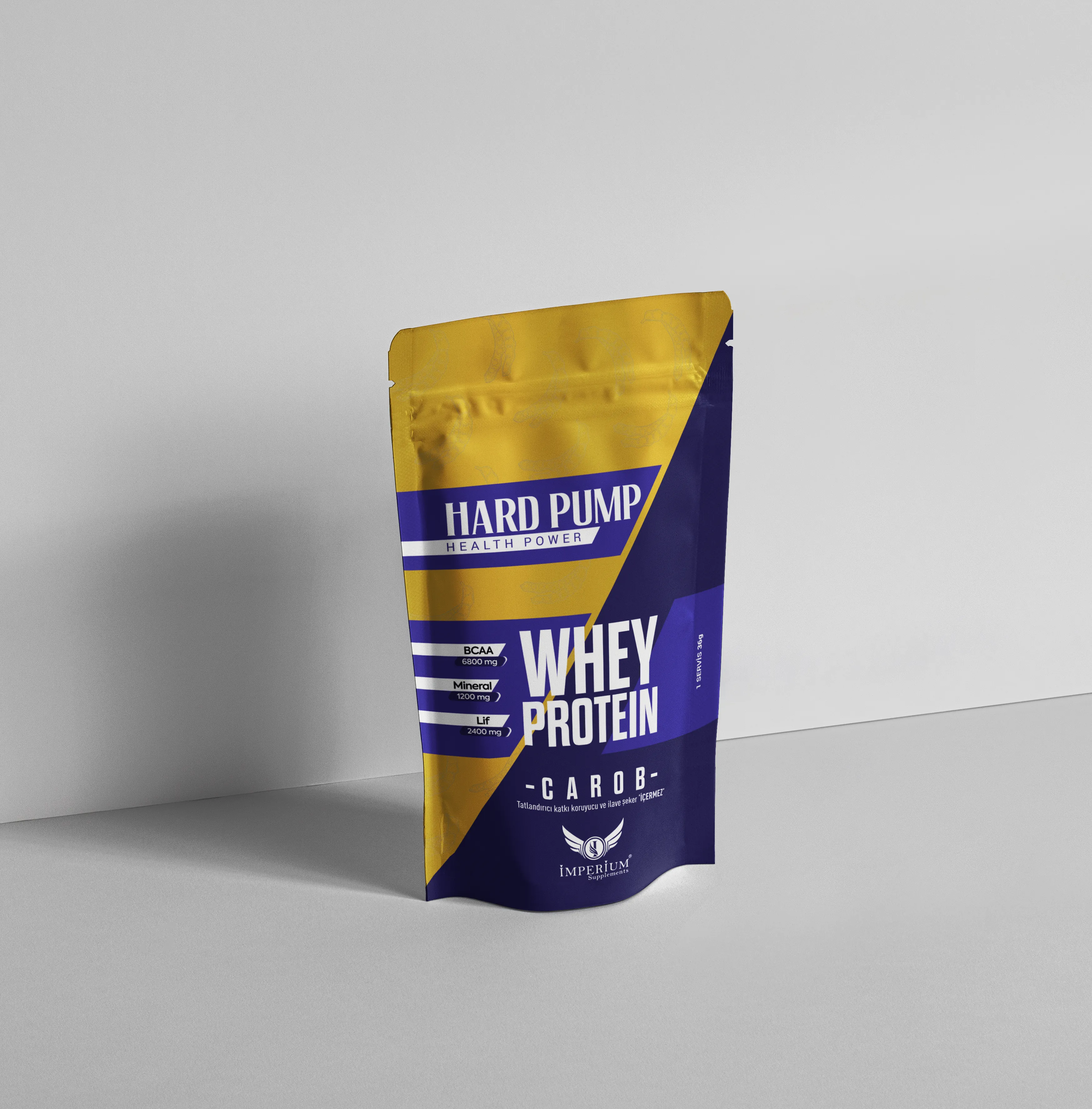 Hard Pump Doğal Keçi Boynuzlu Whey Protein Tozu % 80 Tek Kullanımlık 36g