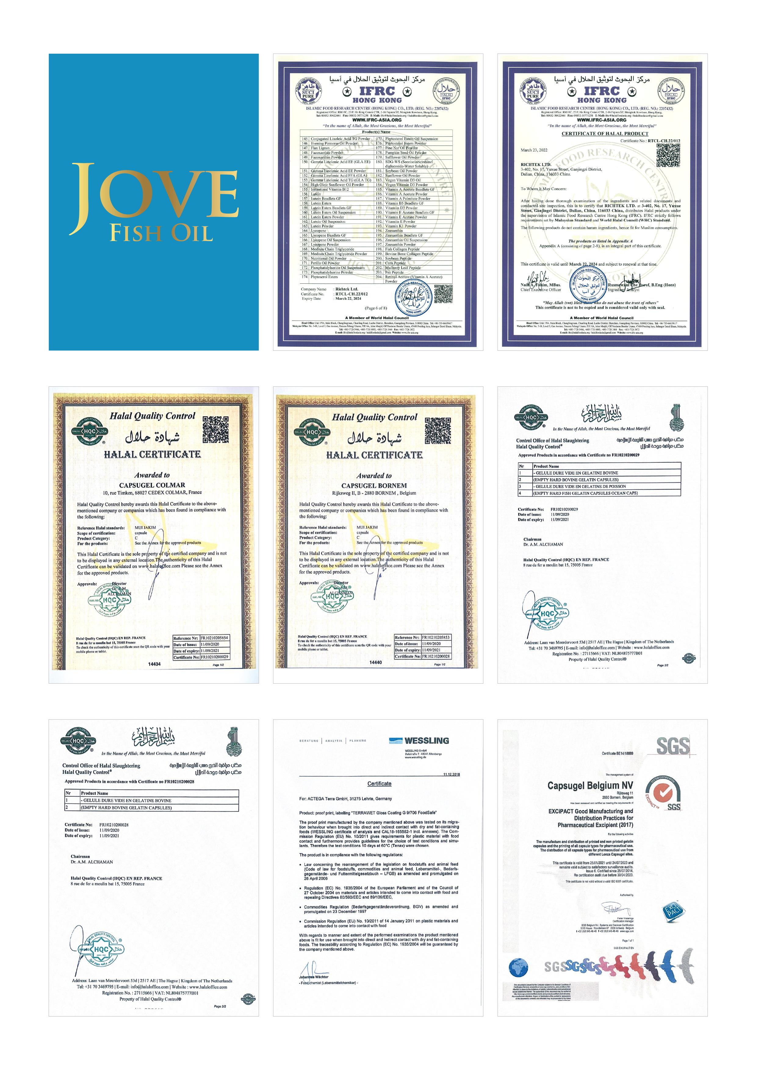 Jove Fish Oil Omega-3 60 Capsules