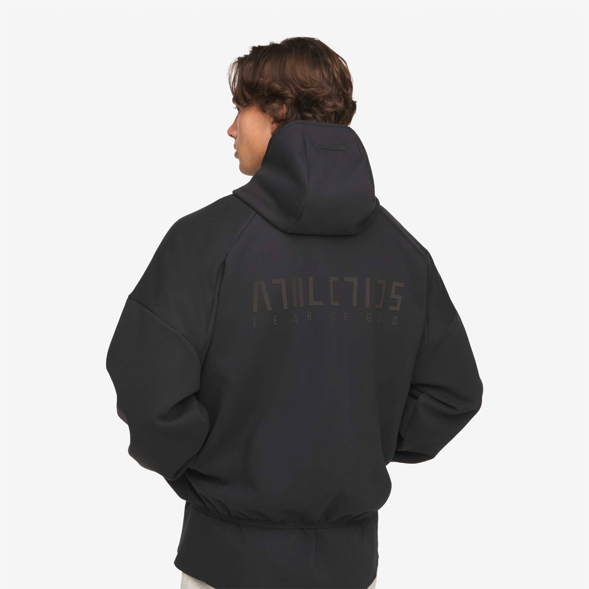 adidas x Fear of Hod Athletics Suede Fleece Hoodie 'Black'
