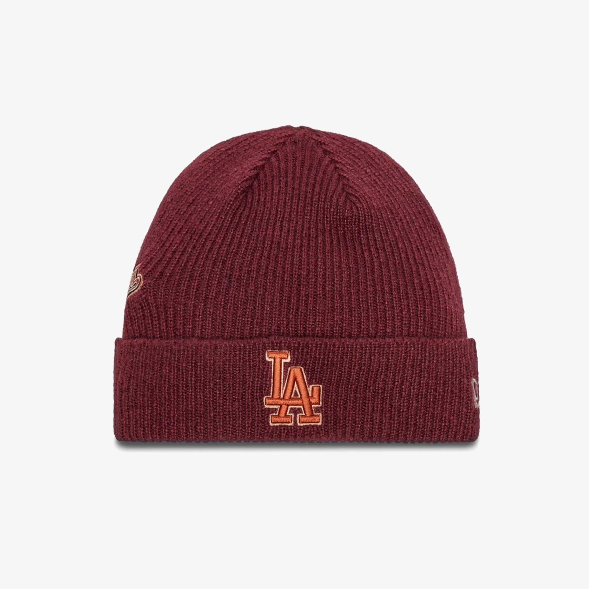 LA Dodgers World Series Patch Cuff Knit Beanie 'Red'