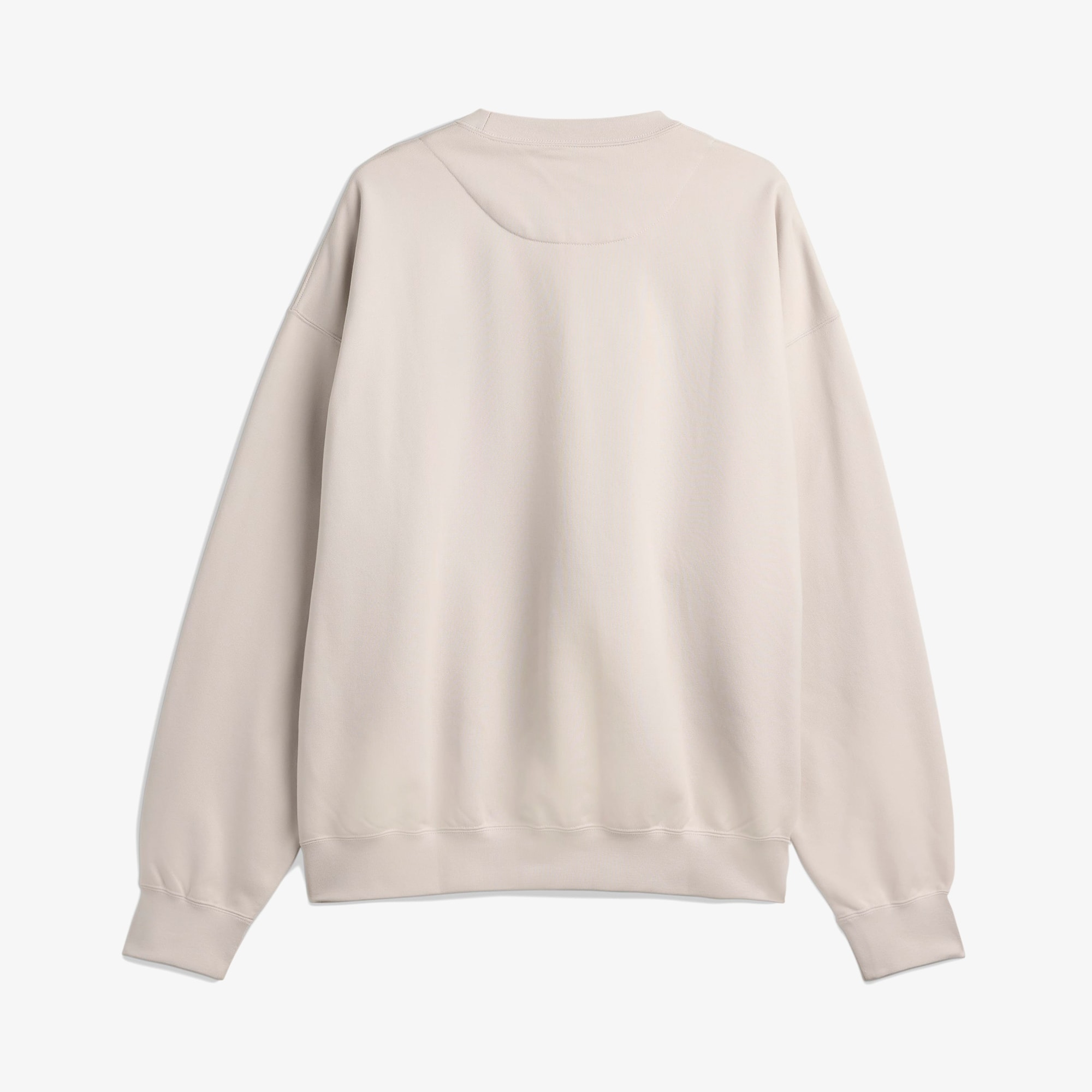 Brushed Terry Crew Sweatshirt 'Chalk Pearl'