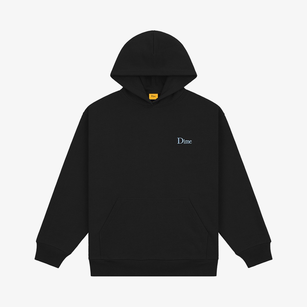 Dime Classic Small Logo Hoodie 'Black' - WUNDER