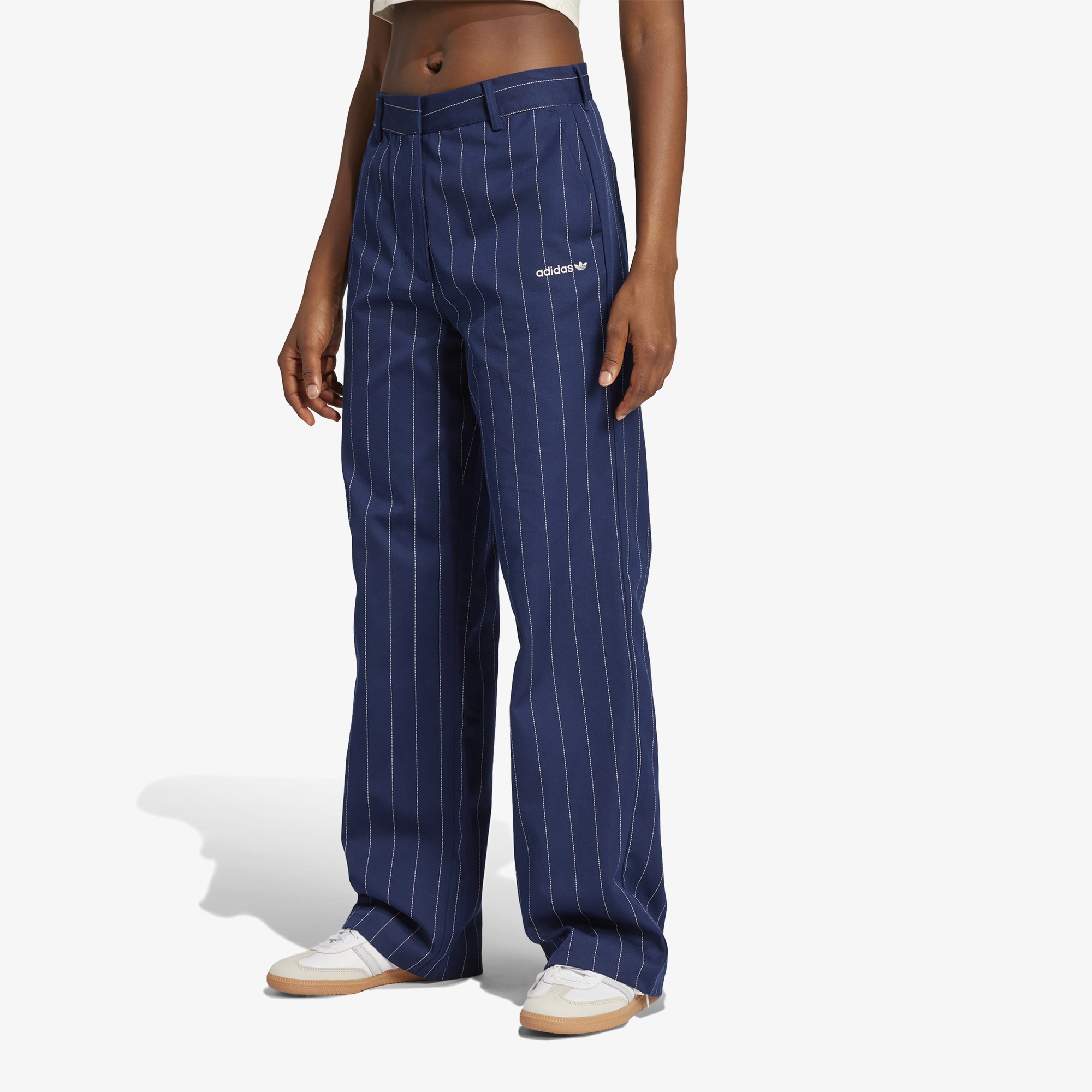 Pinstripe Twill Loose Pants