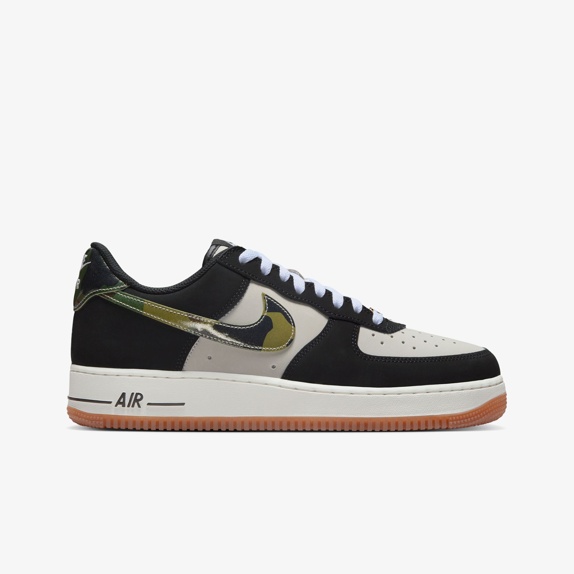 Air Force 1 Low '07 LV8 'Black Patent Camo Swoosh'