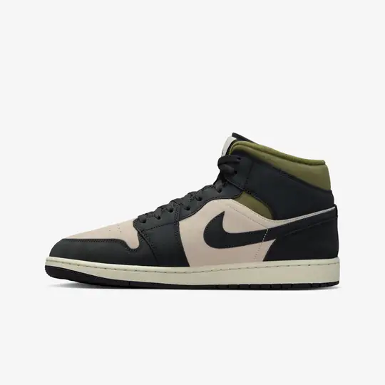 Air Jordan 1 Mid SE 'Off Noir Medium Olive' - Görsel 3