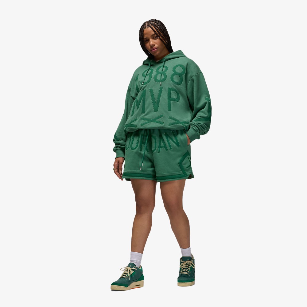 Jordan x Nina Chanel Fleece Shorts 'Green'
