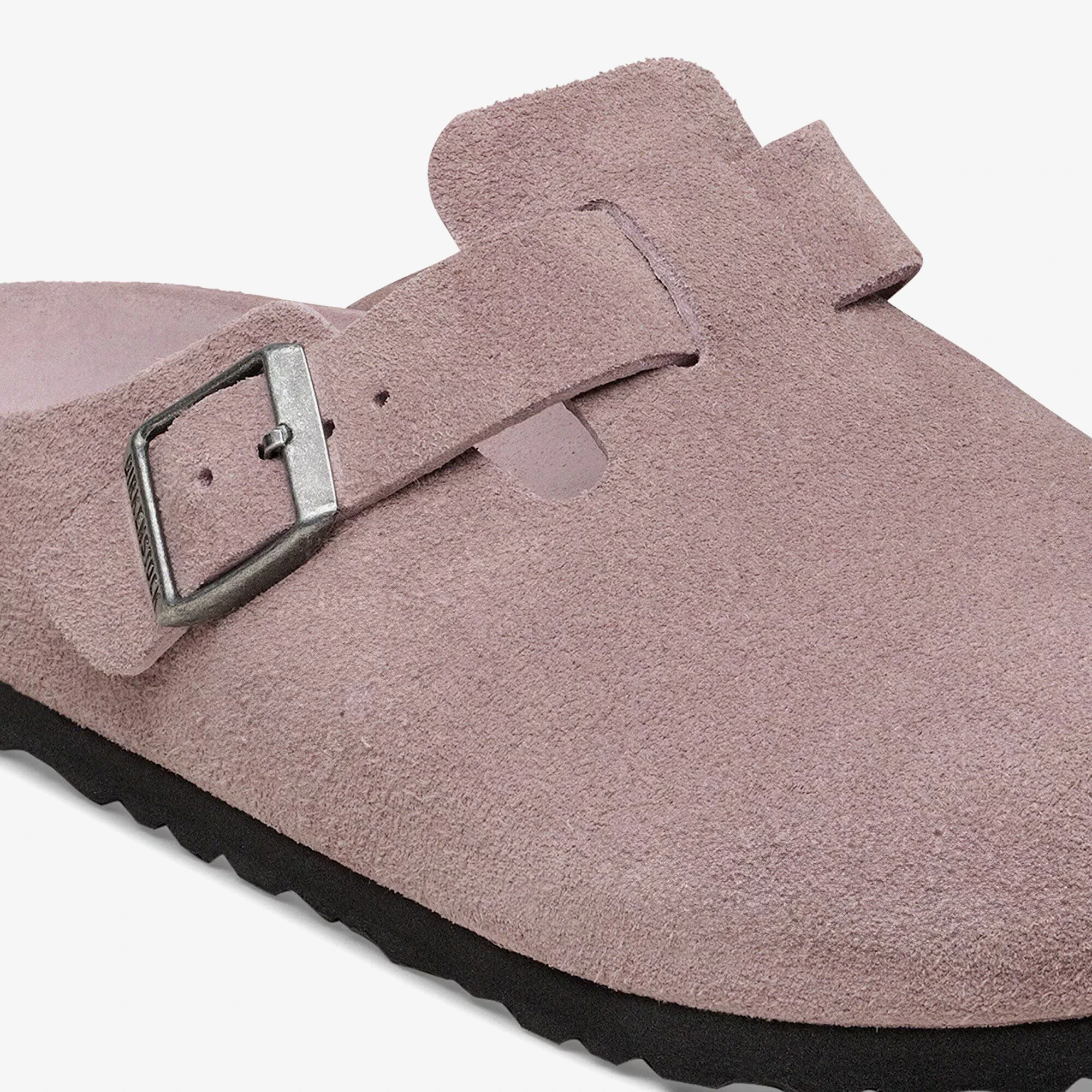 【激安】BIRKENSTOCK Boston Faded Purple 新品 Birkenstock Boston Sfb Vl Suede Leather 'Faded Purple' - WUNDER