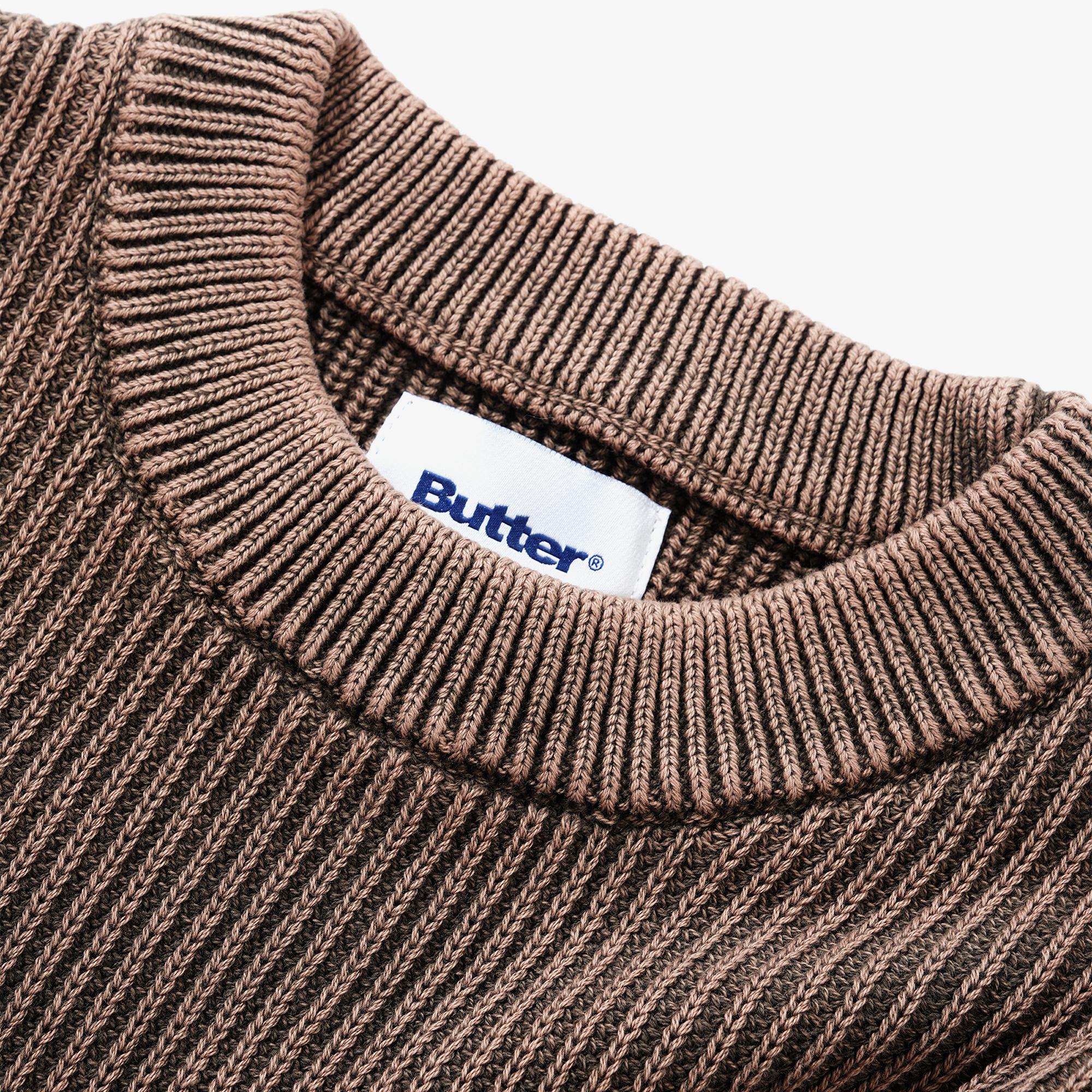 Bleach Knit Sweater 'Brown'